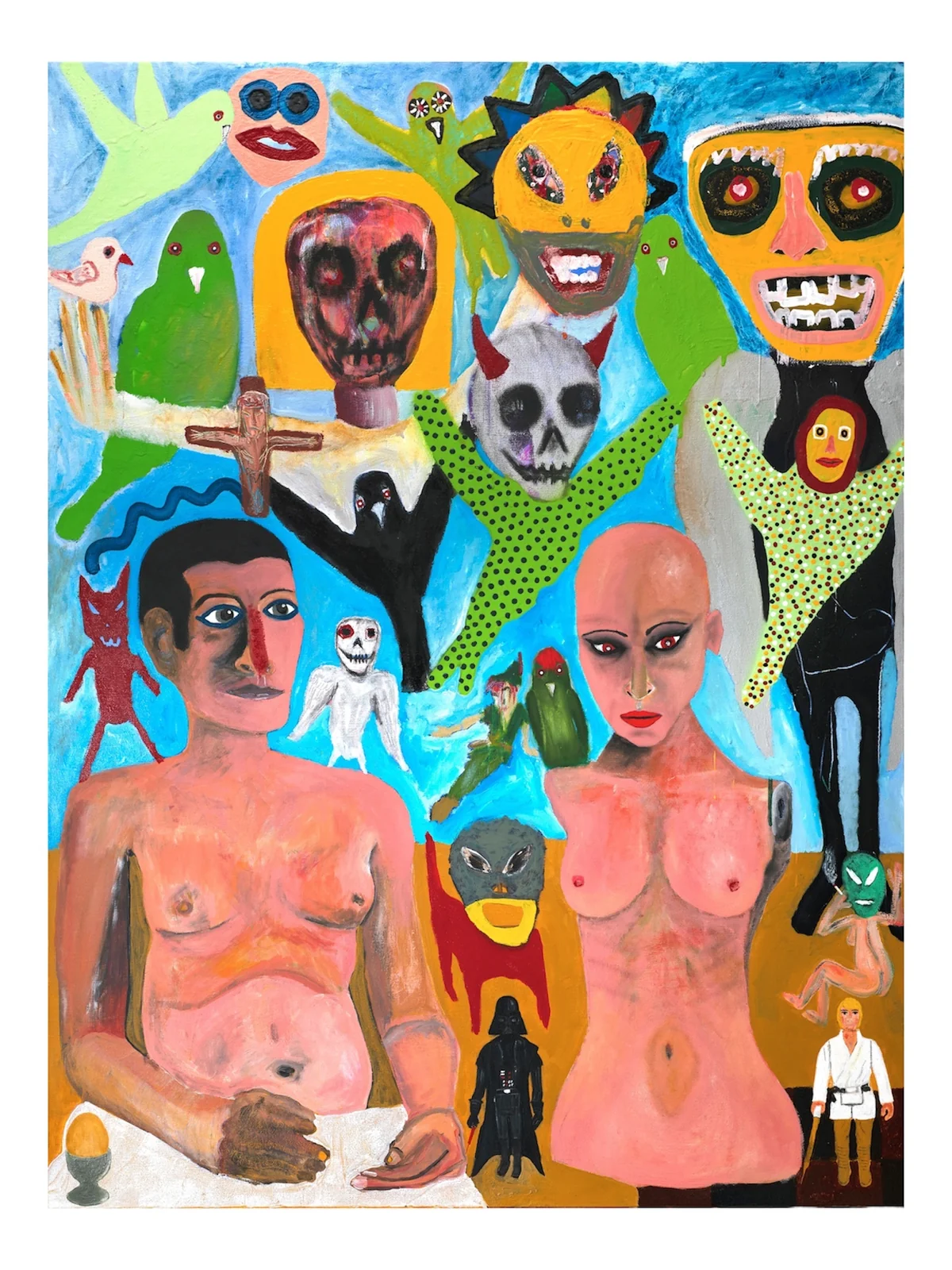 Untitled mixed media on canvas 91cm by 122cm