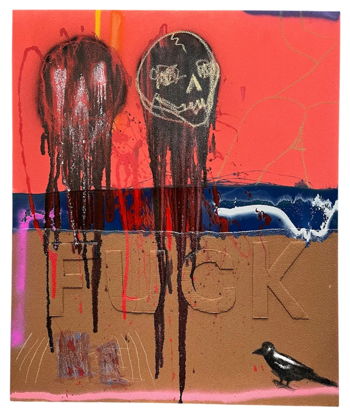 Untitled - mixed media on canvas