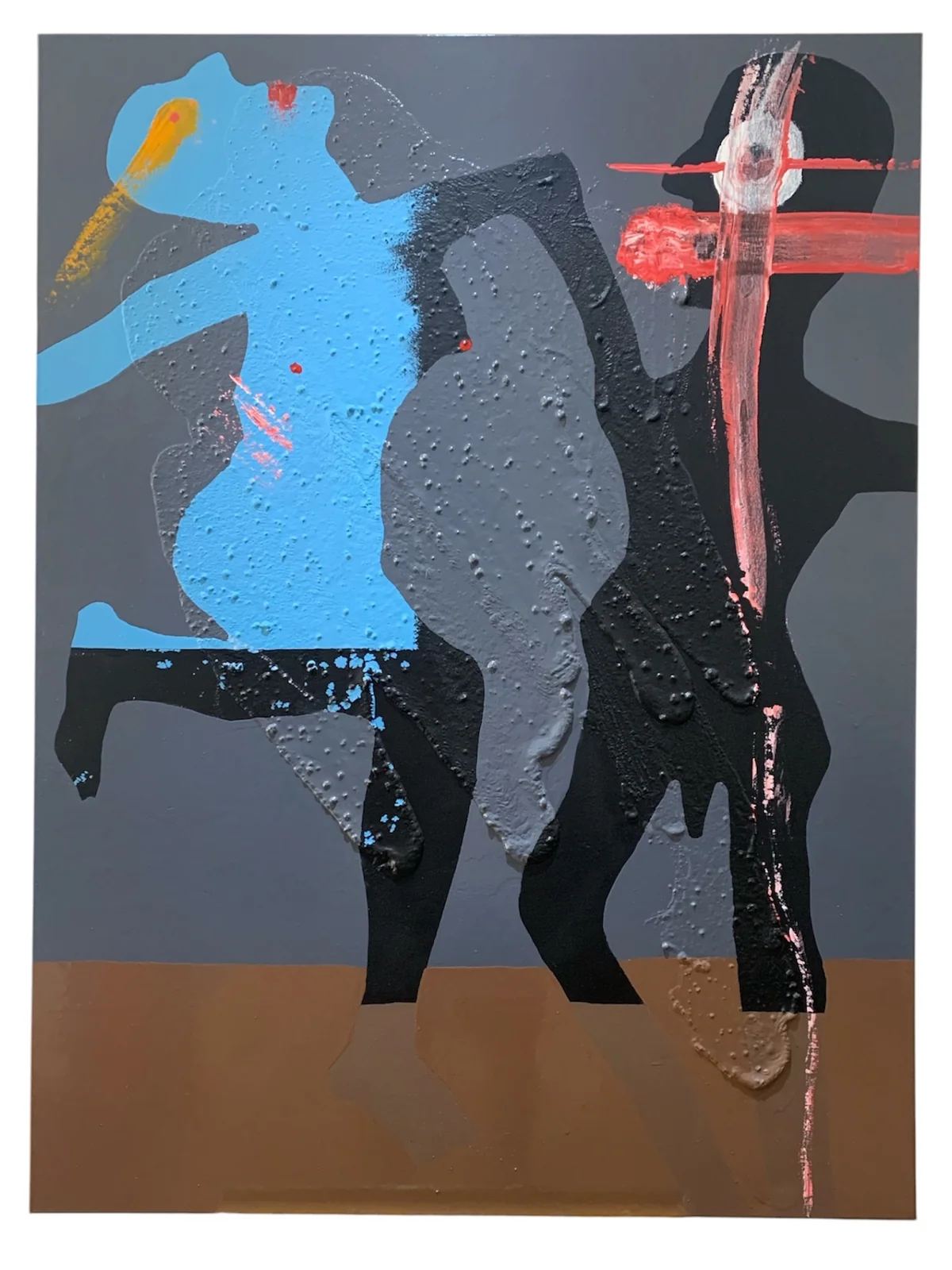 Untitled - mixed media on canvas 91 by 122cm