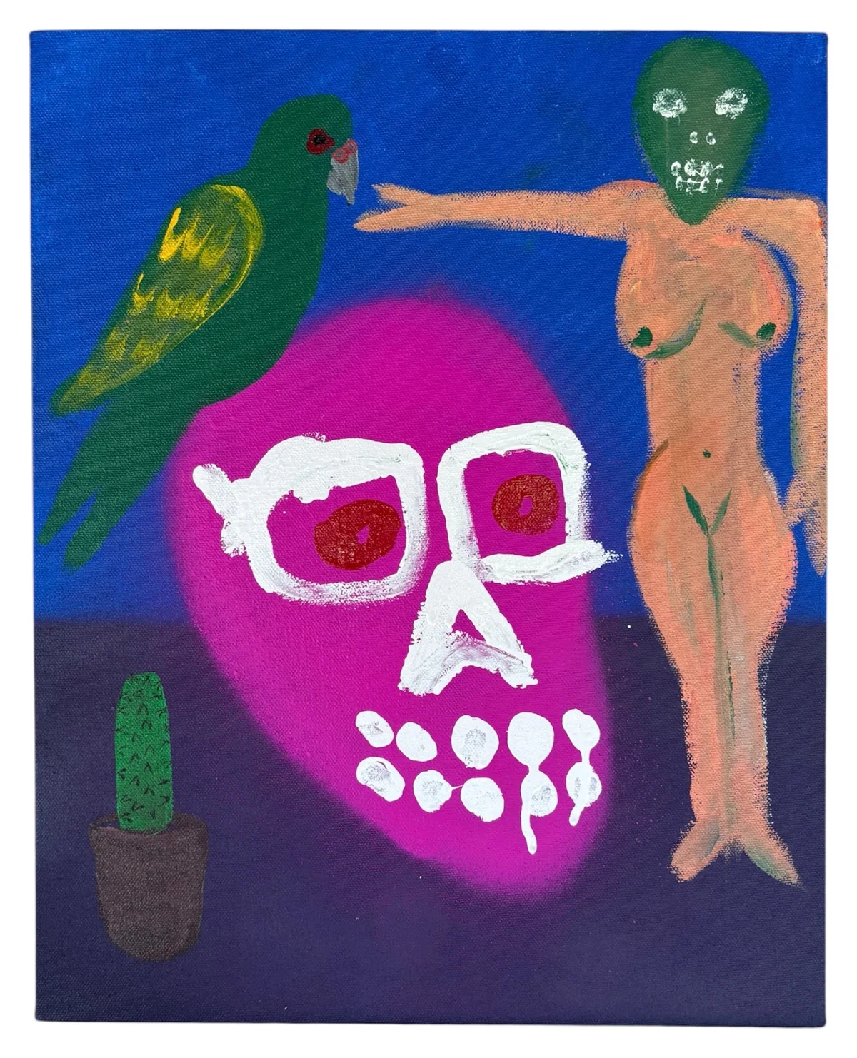 Untitled - mixed media on canvas 39cm by 49cm