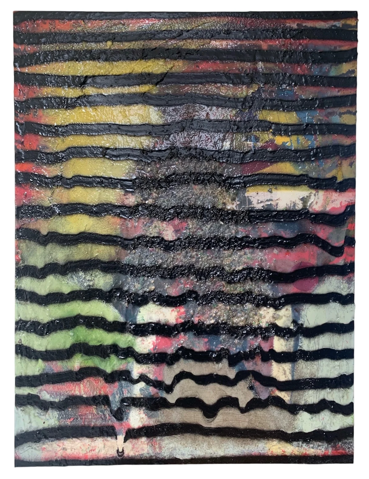 Waves series - mixed media on canvas