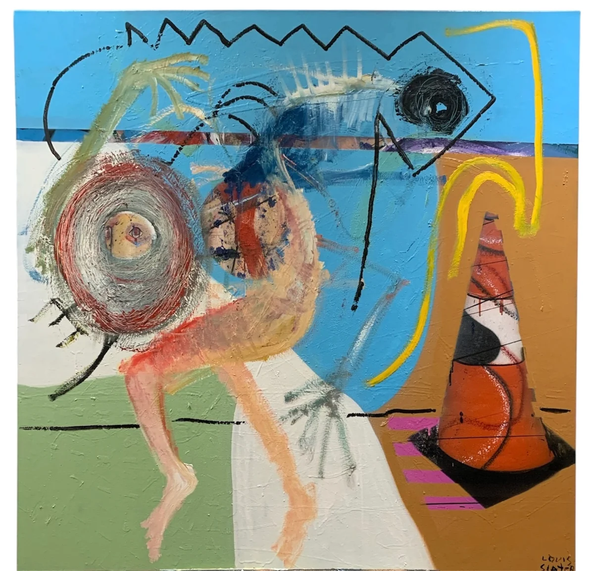 Untitled - mixed media on canvas