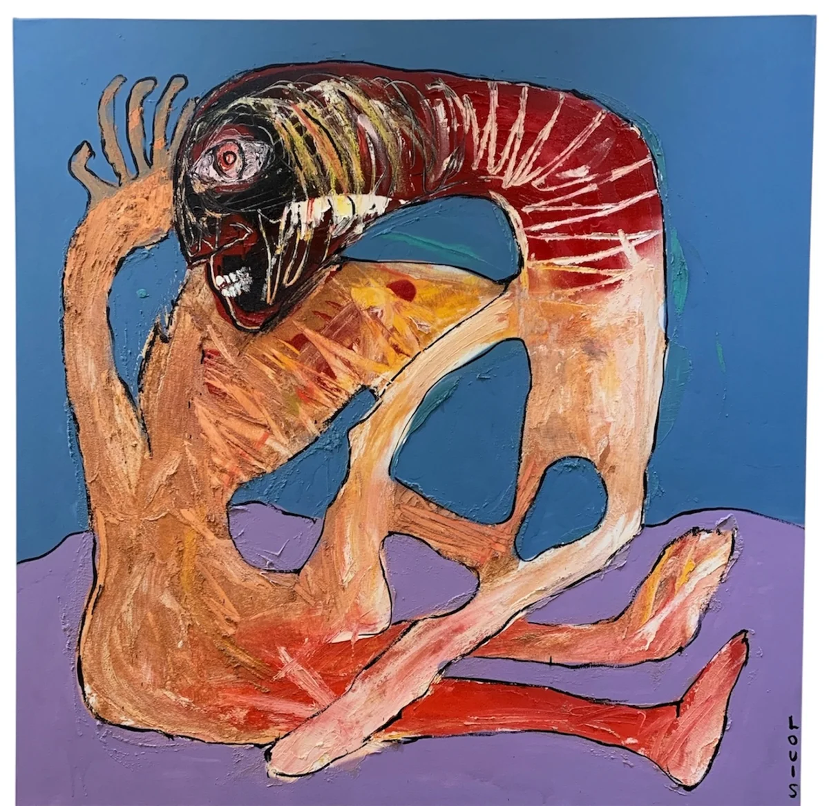 Untitled - mixed media on canvas
