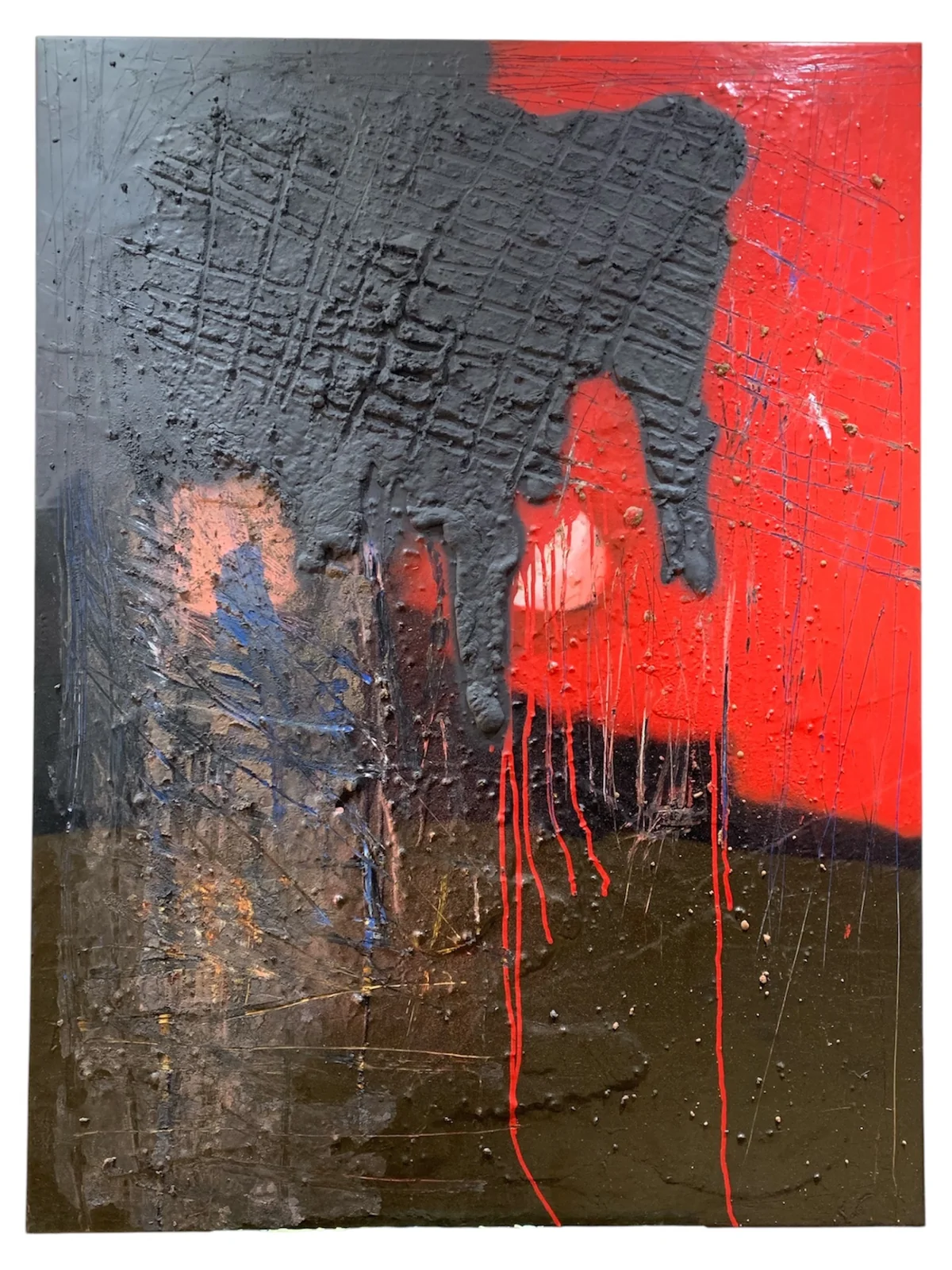 Untitled - mixed media on canvas 91 by 122cm