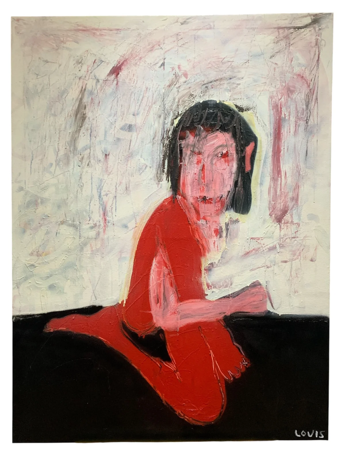 Untitled - mixed media on canvas 91 by 122cm