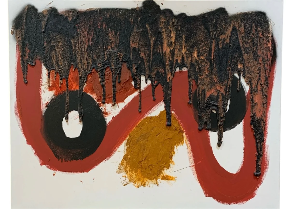 Untitled - mixed media on canvas