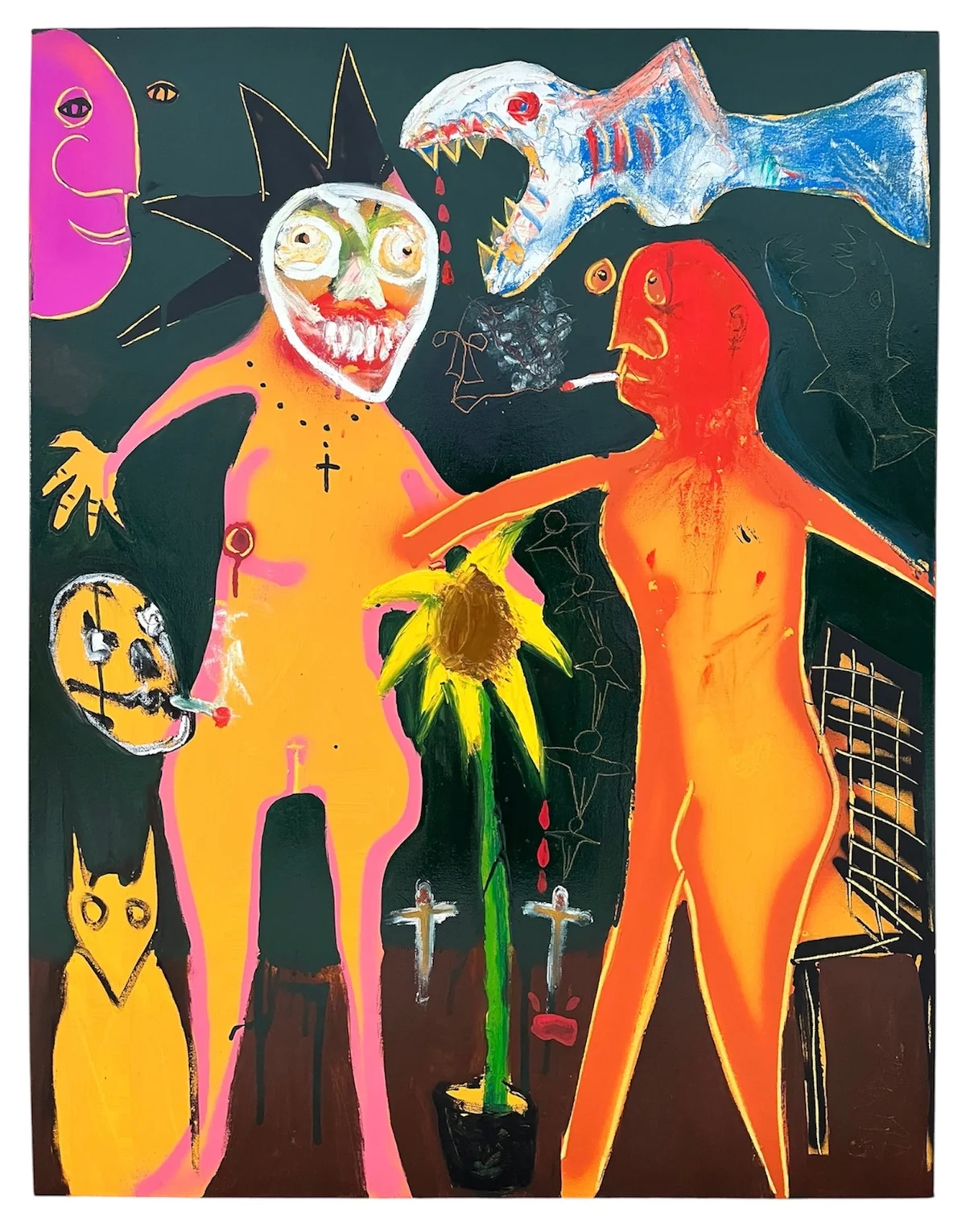 Untitled - mixed media on canvas