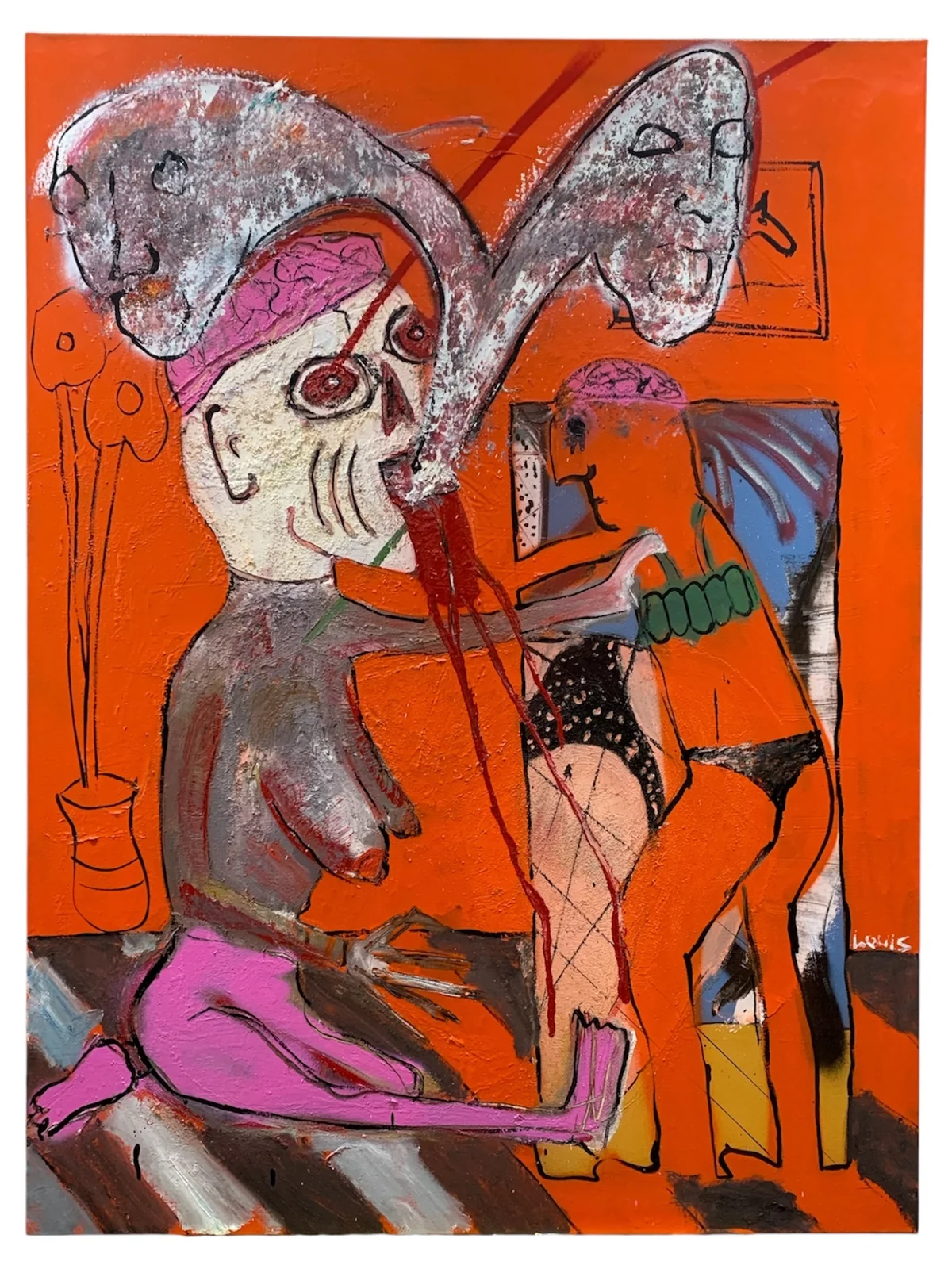 Untitled - mixed media on canvas