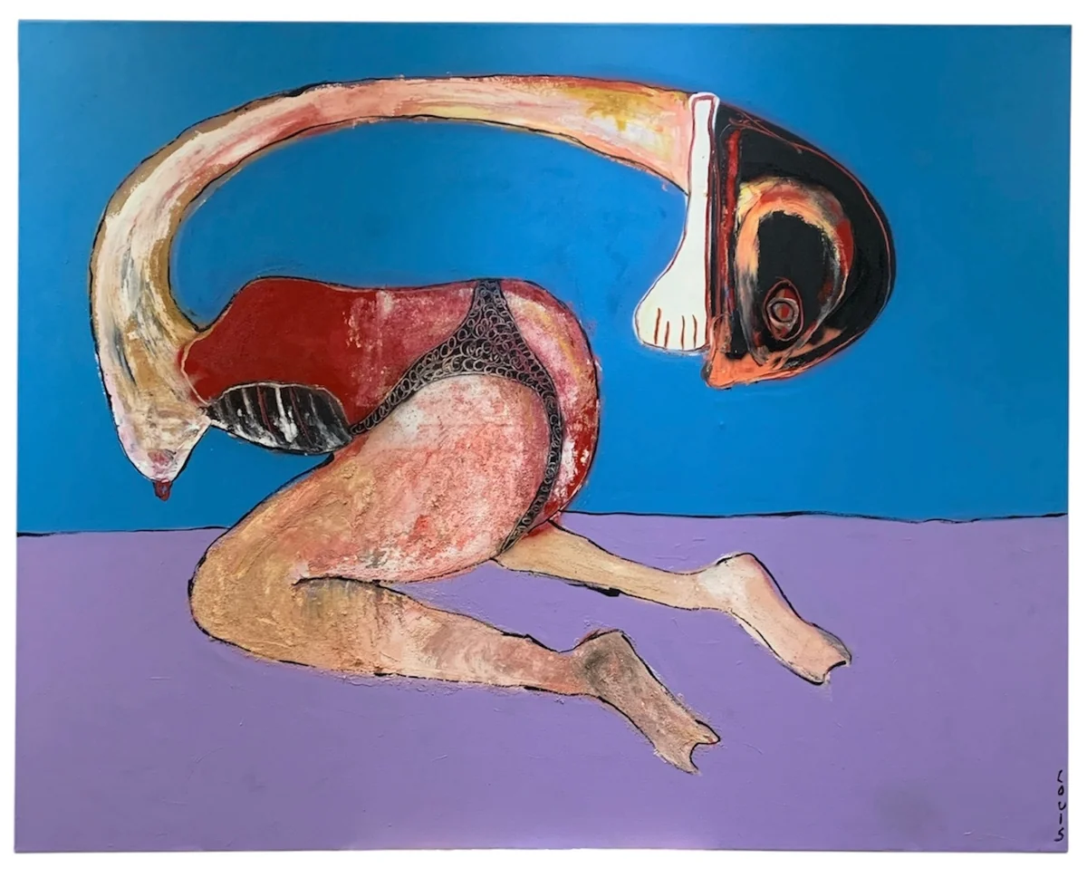 Untitled - mixed media on canvas