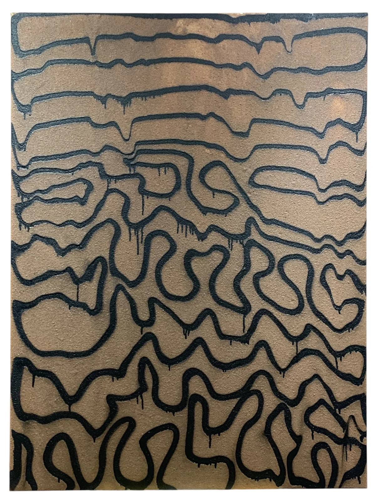 Untitled - mixed media on canvas 91 by 122cm