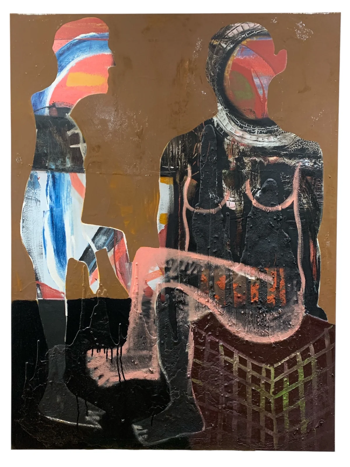 Untitled - mixed media on canvas 91 by 122cm