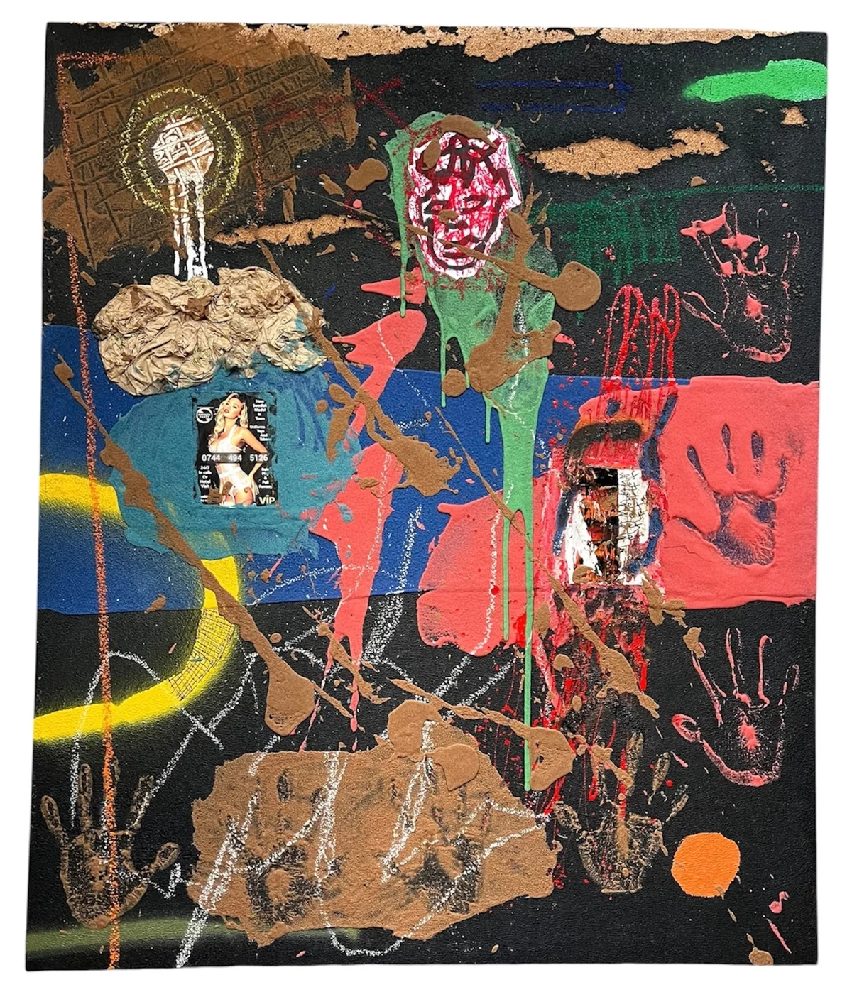 Untitled - mixed media on canvas