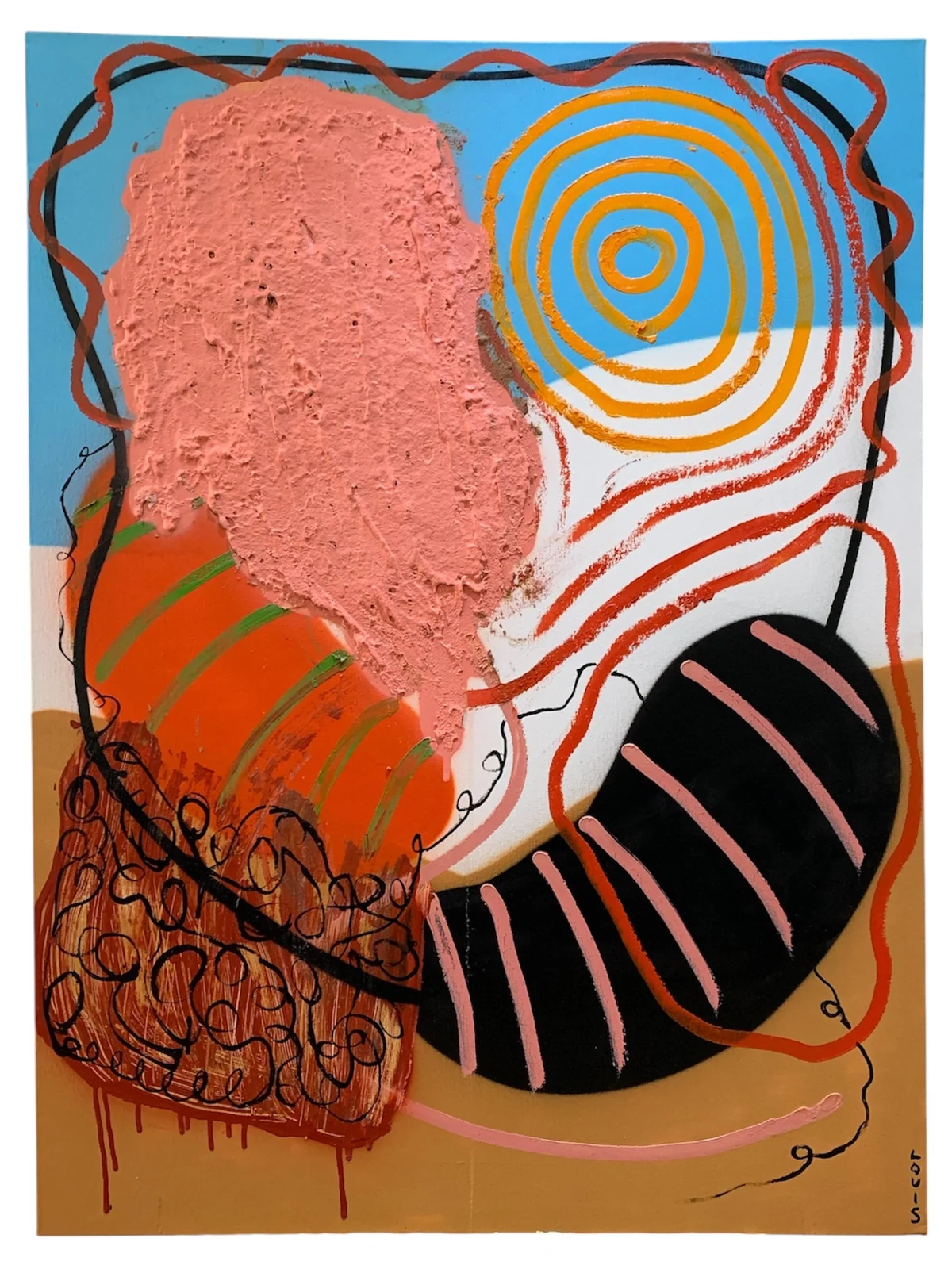 Untitled - mixed media on canvas
