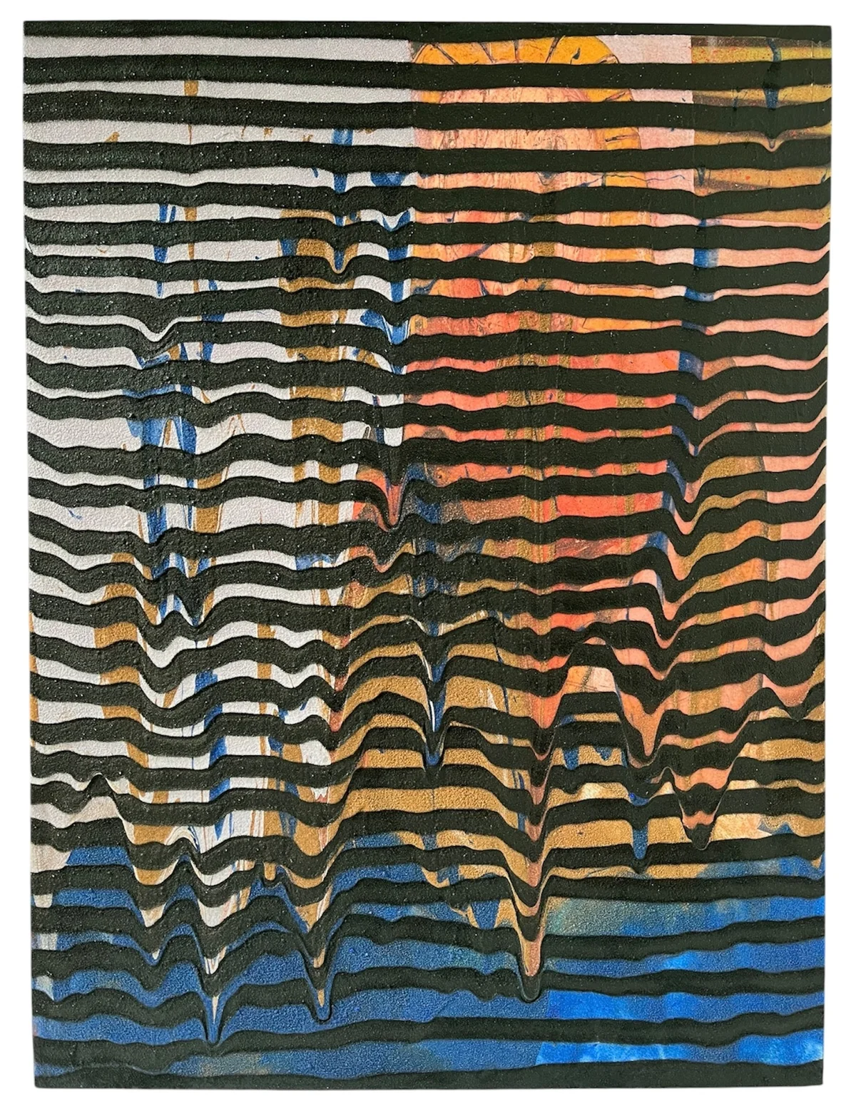 Waves series - mixed media on canvas