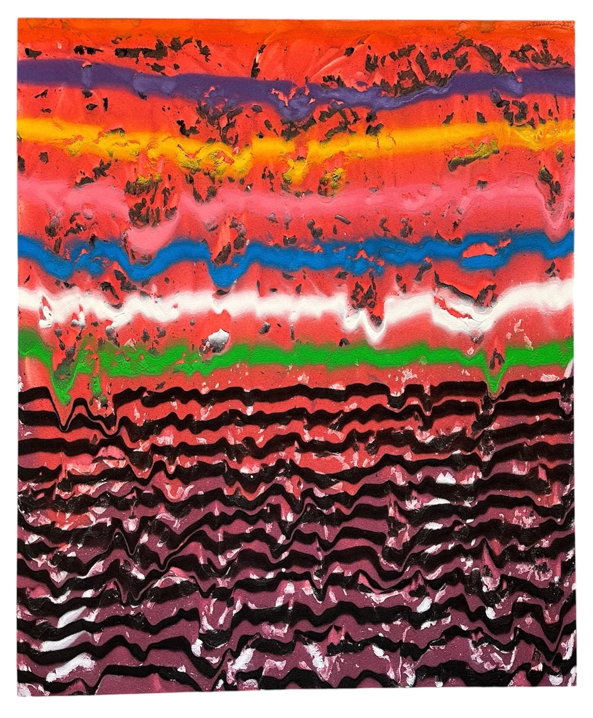 Waves series - mixed media on canvas
