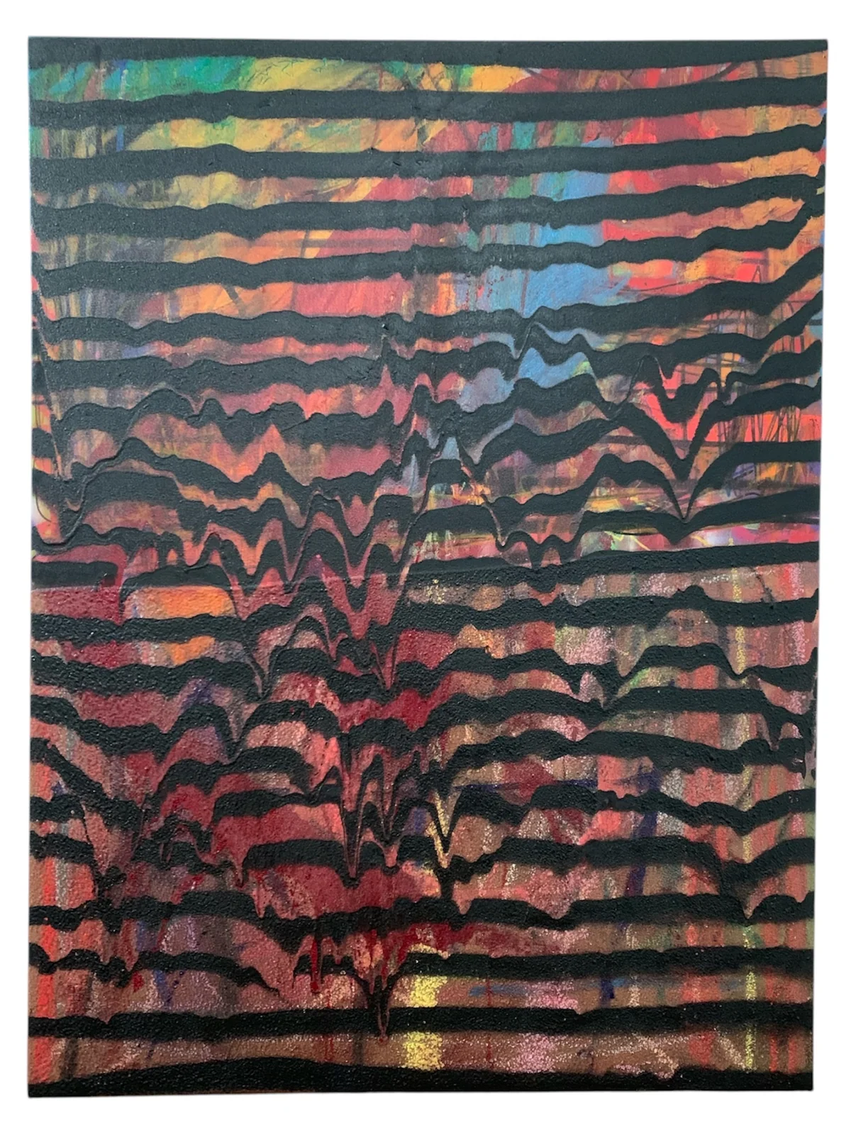Waves series - mixed media on canvas