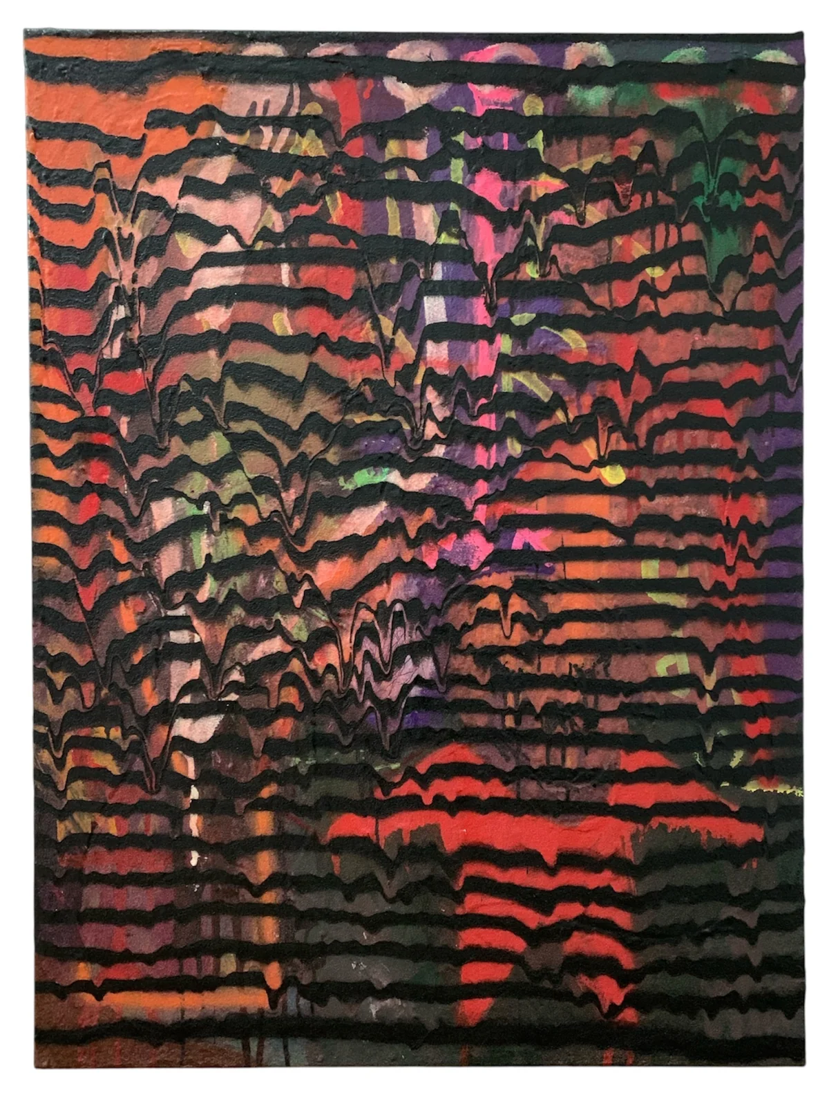 Waves series - mixed media on canvas