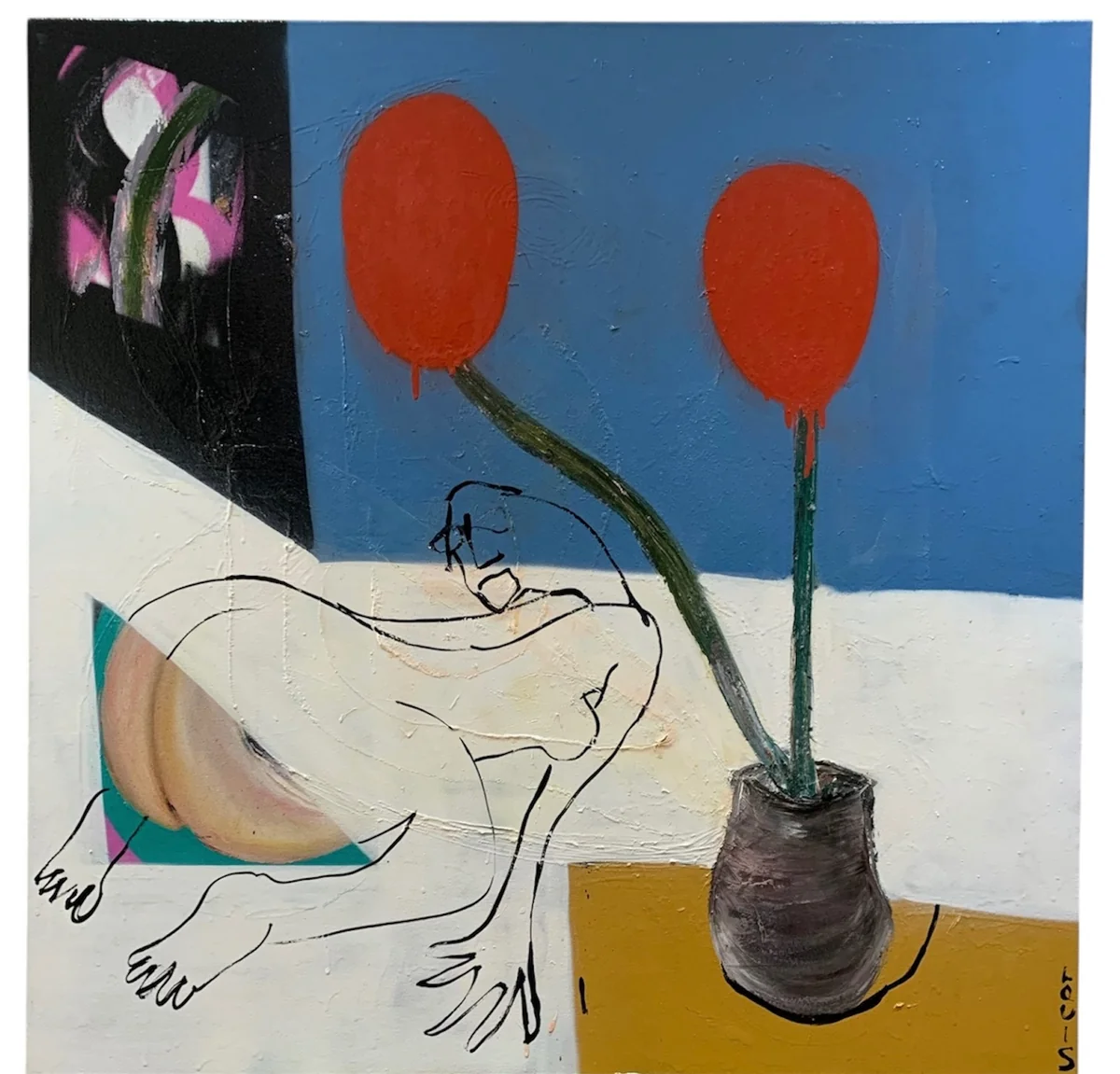Untitled - mixed media on canvas