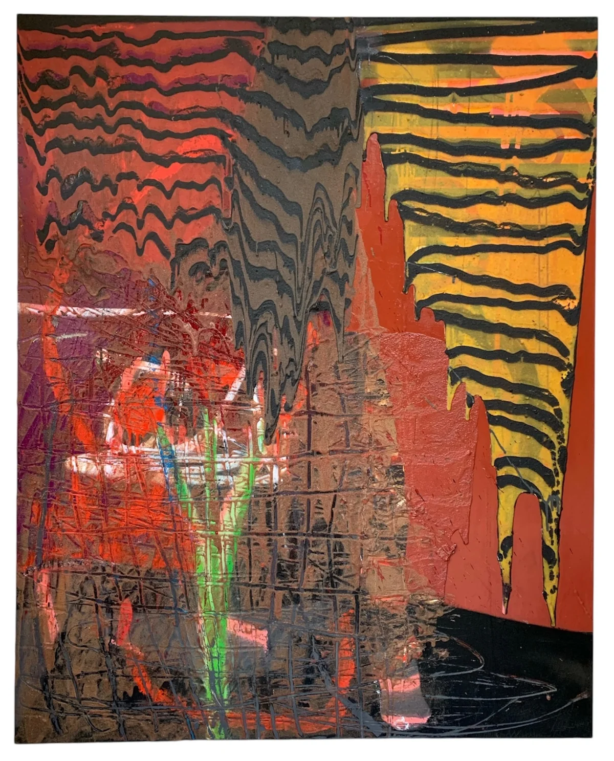 Untitled - mixed media on canvas 122 by 152cm