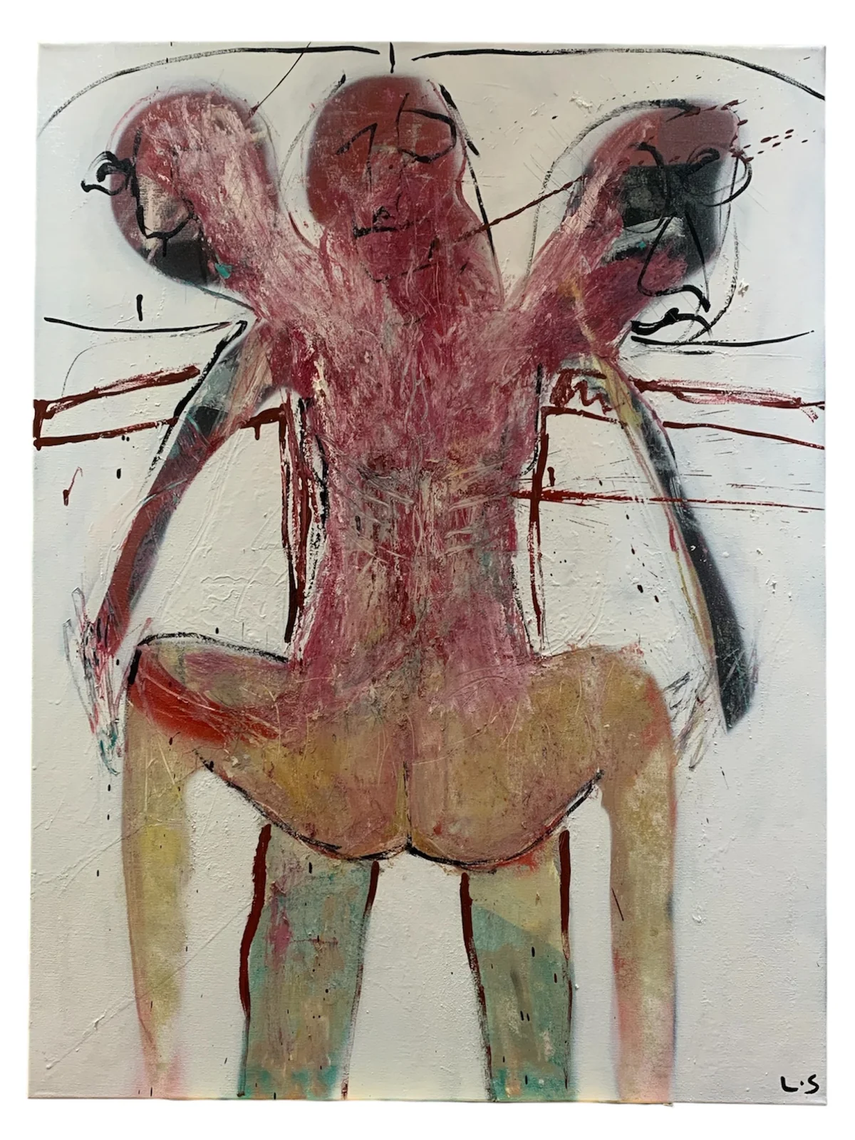 Untitled - mixed media on canvas