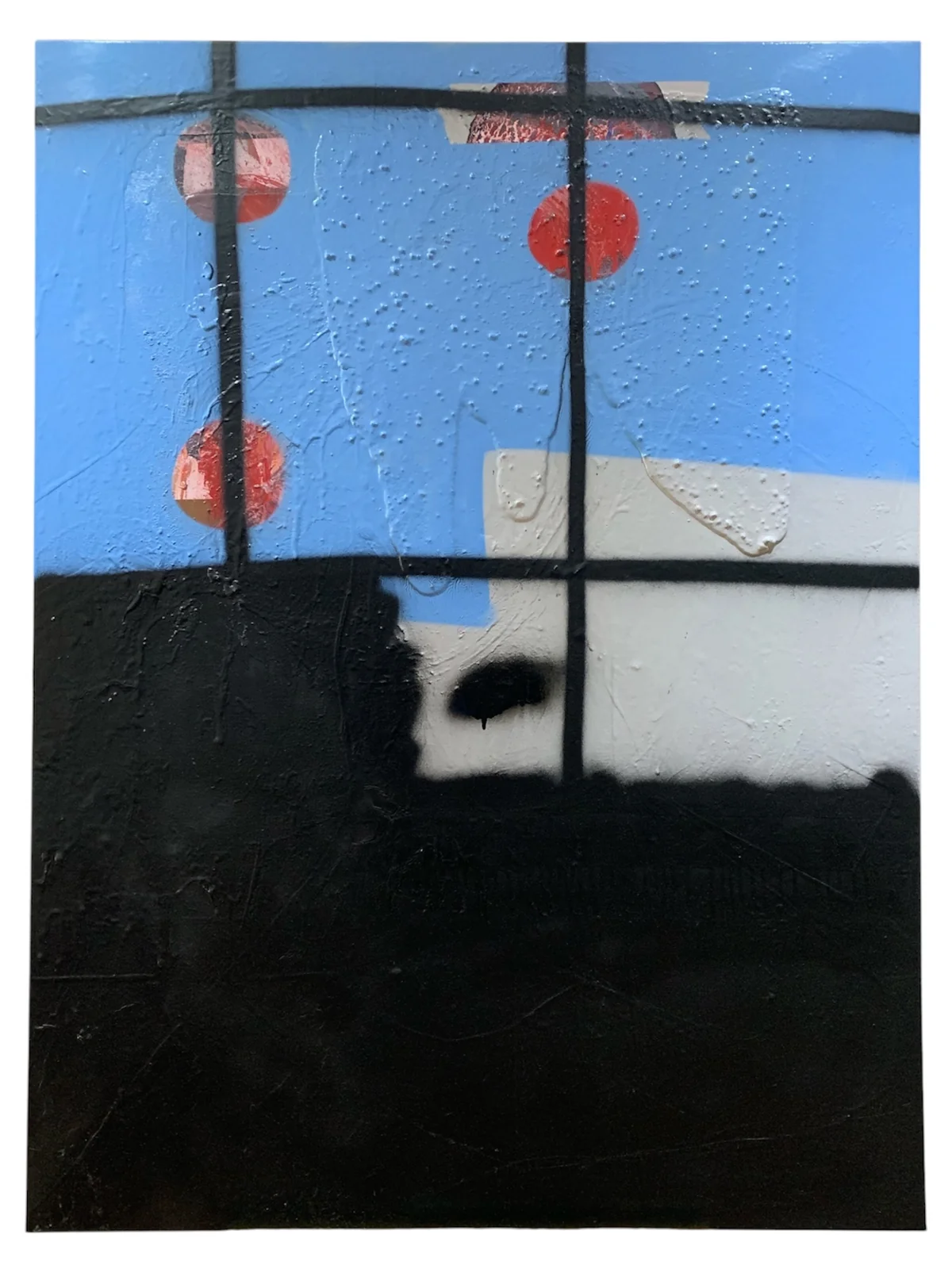 Untitled - mixed media on canvas 91 by 122cm