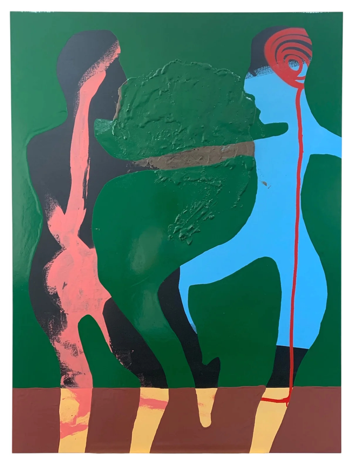 Untitled - mixed media on canvas 91 by 122cm