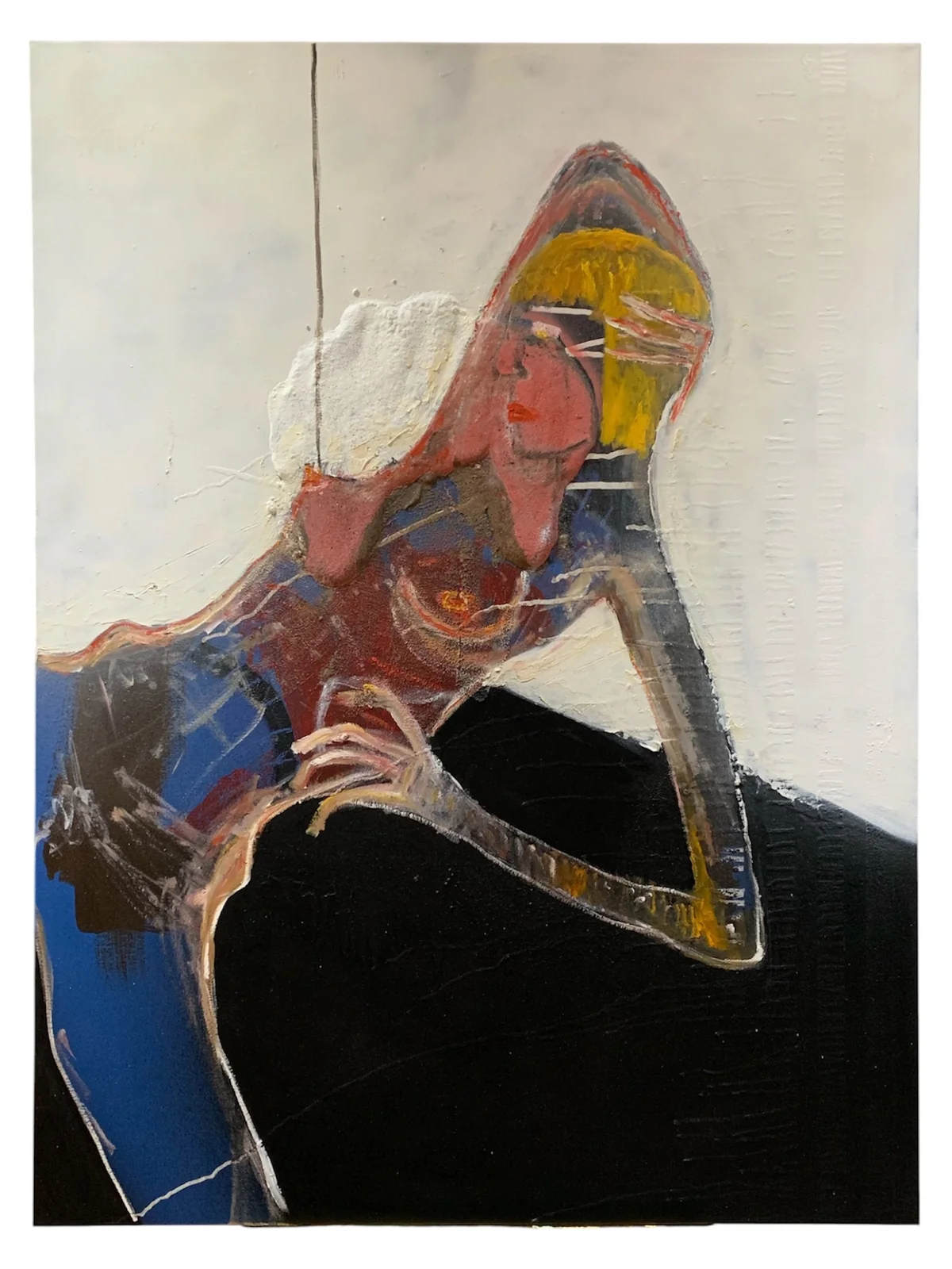 Untitled - mixed media on canvas 91 by 122cm