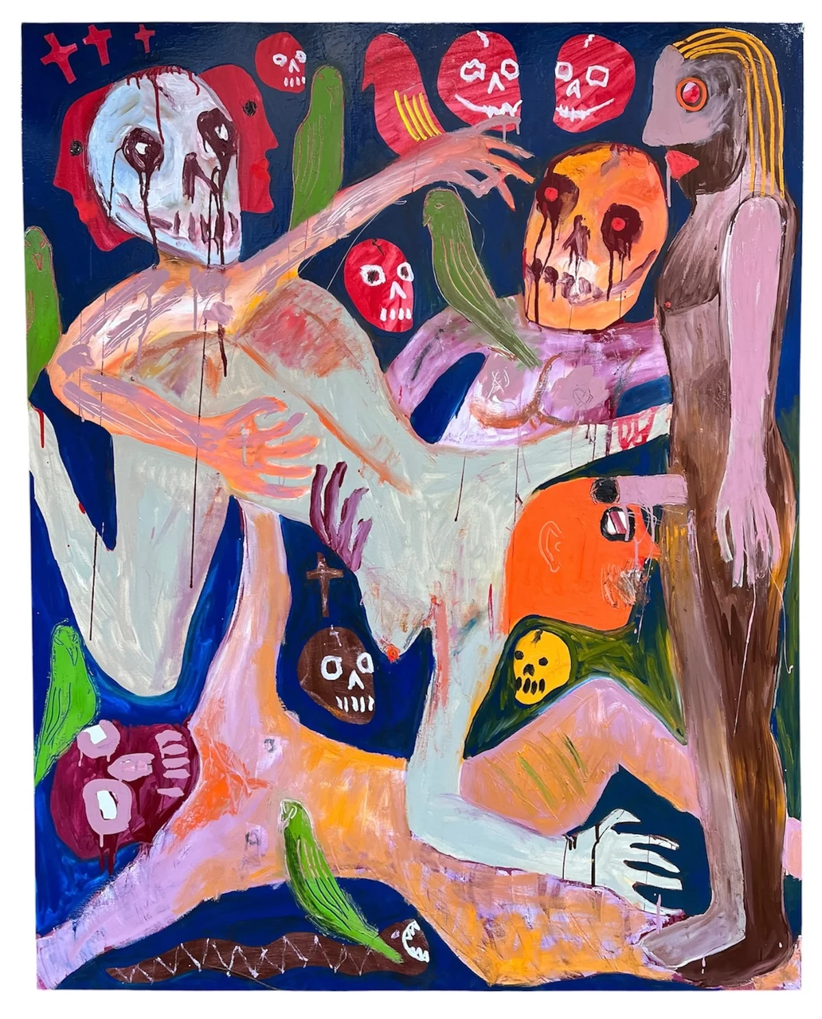 Untitled - mixed media on canvas 122 by 152cm
