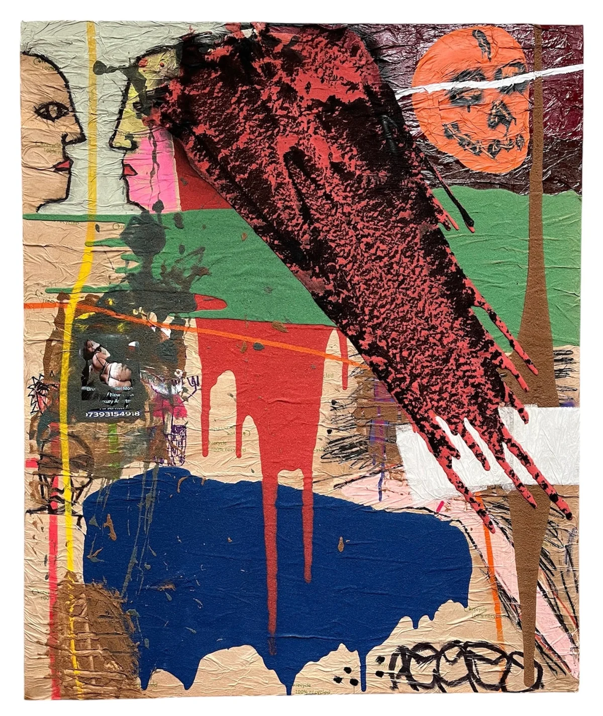 Untitled - mixed media on canvas