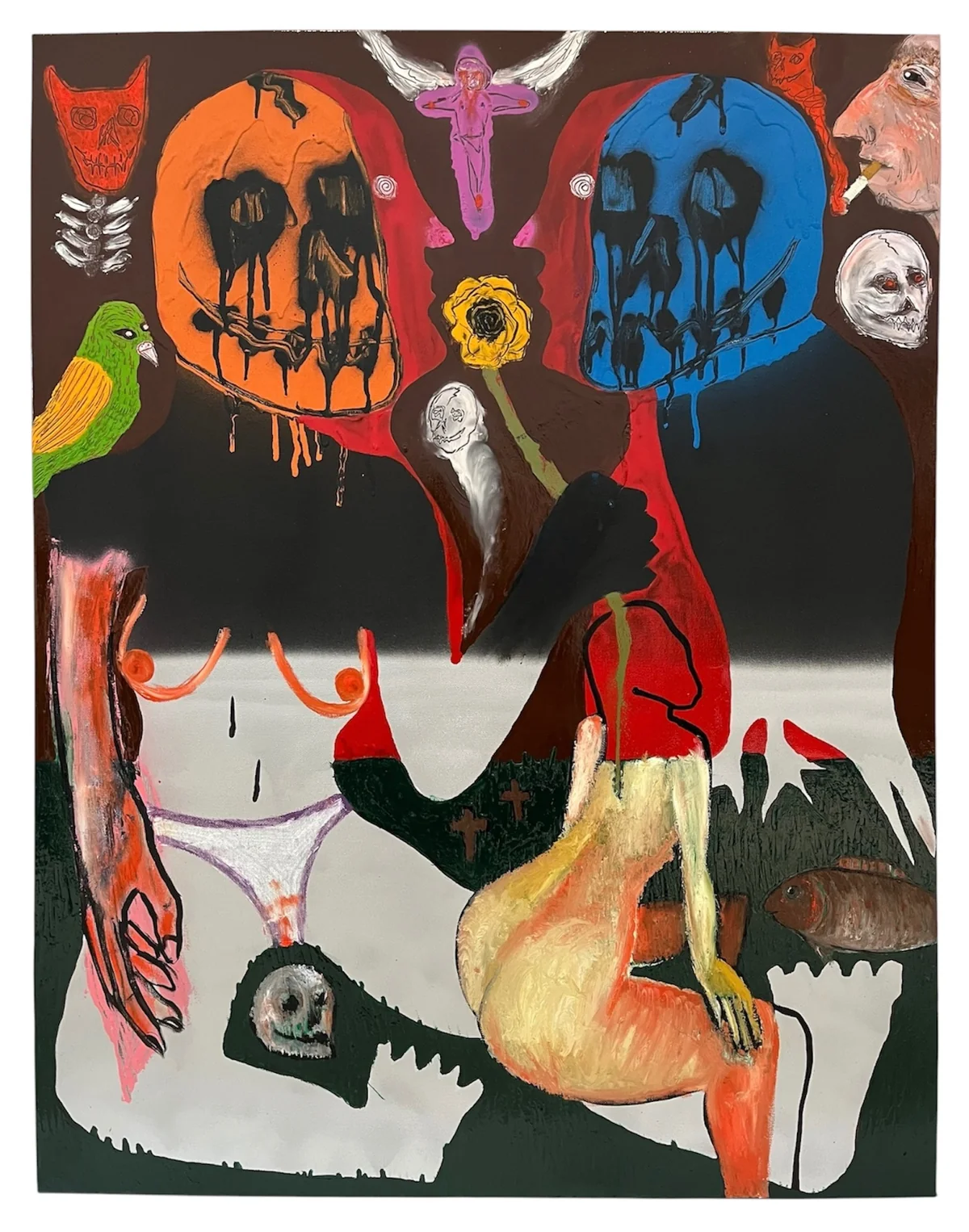 Untitled - mixed media on canvas