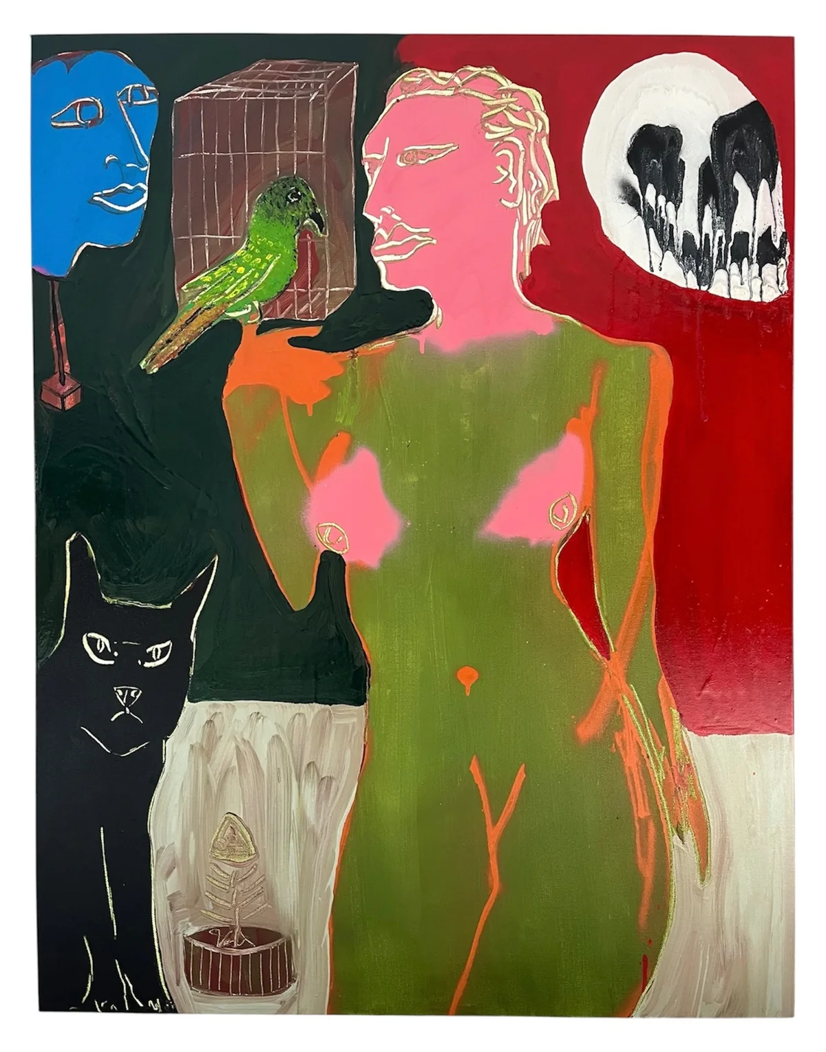 Untitled - mixed media on canvas
