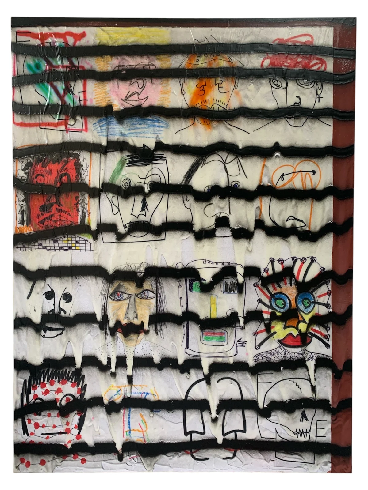 Waves series - mixed media on canvas 91 by 122cm