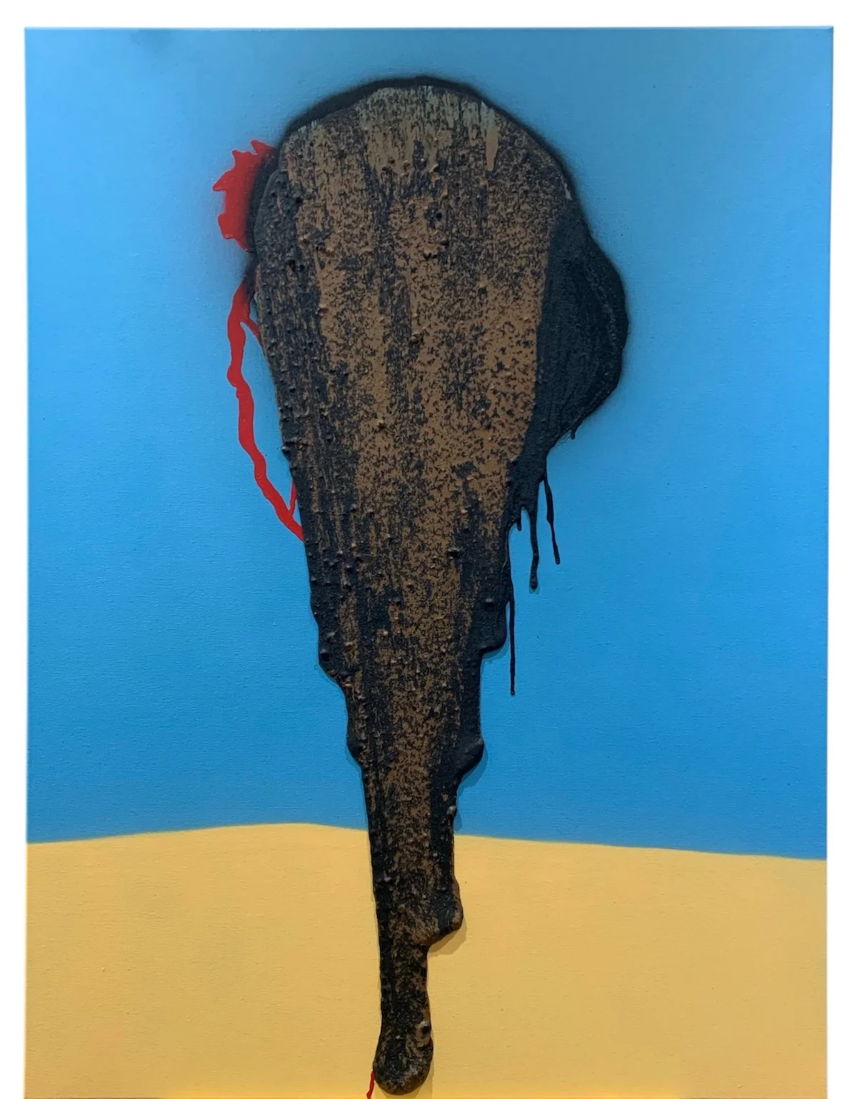 Untitled - mixed media on canvas
