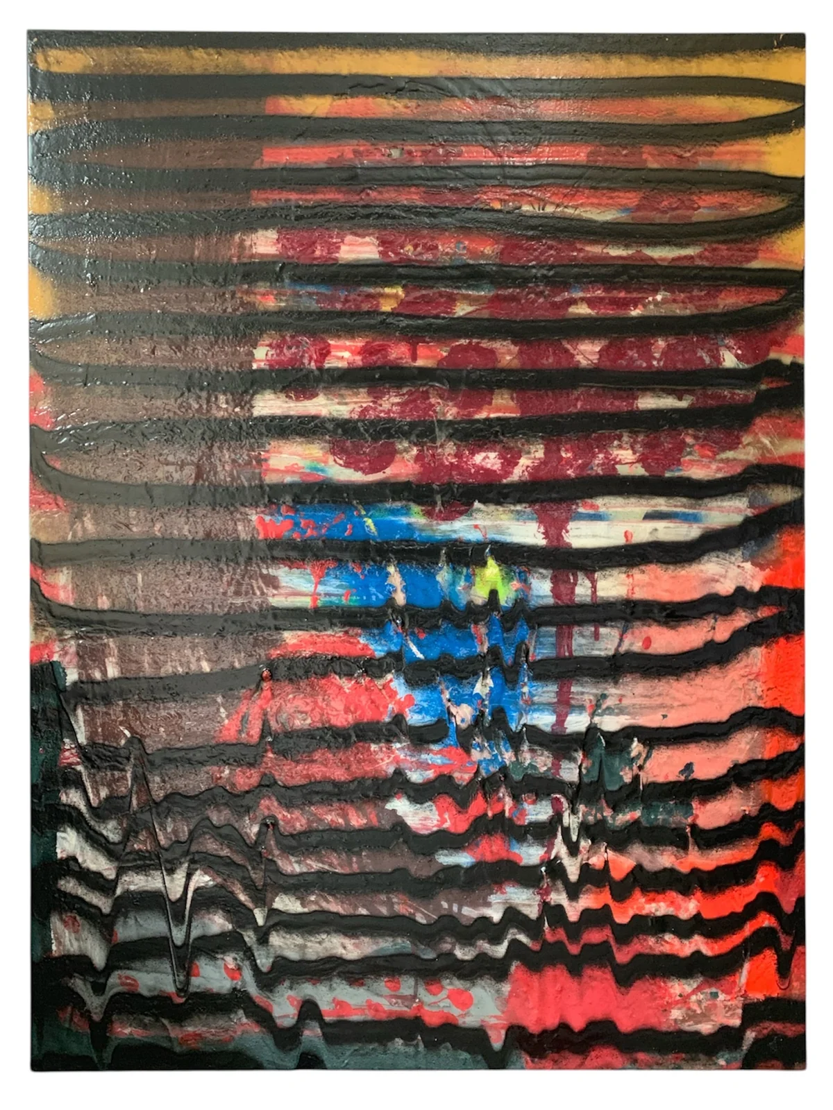 Waves series - mixed media on canvas 91 by 122cm