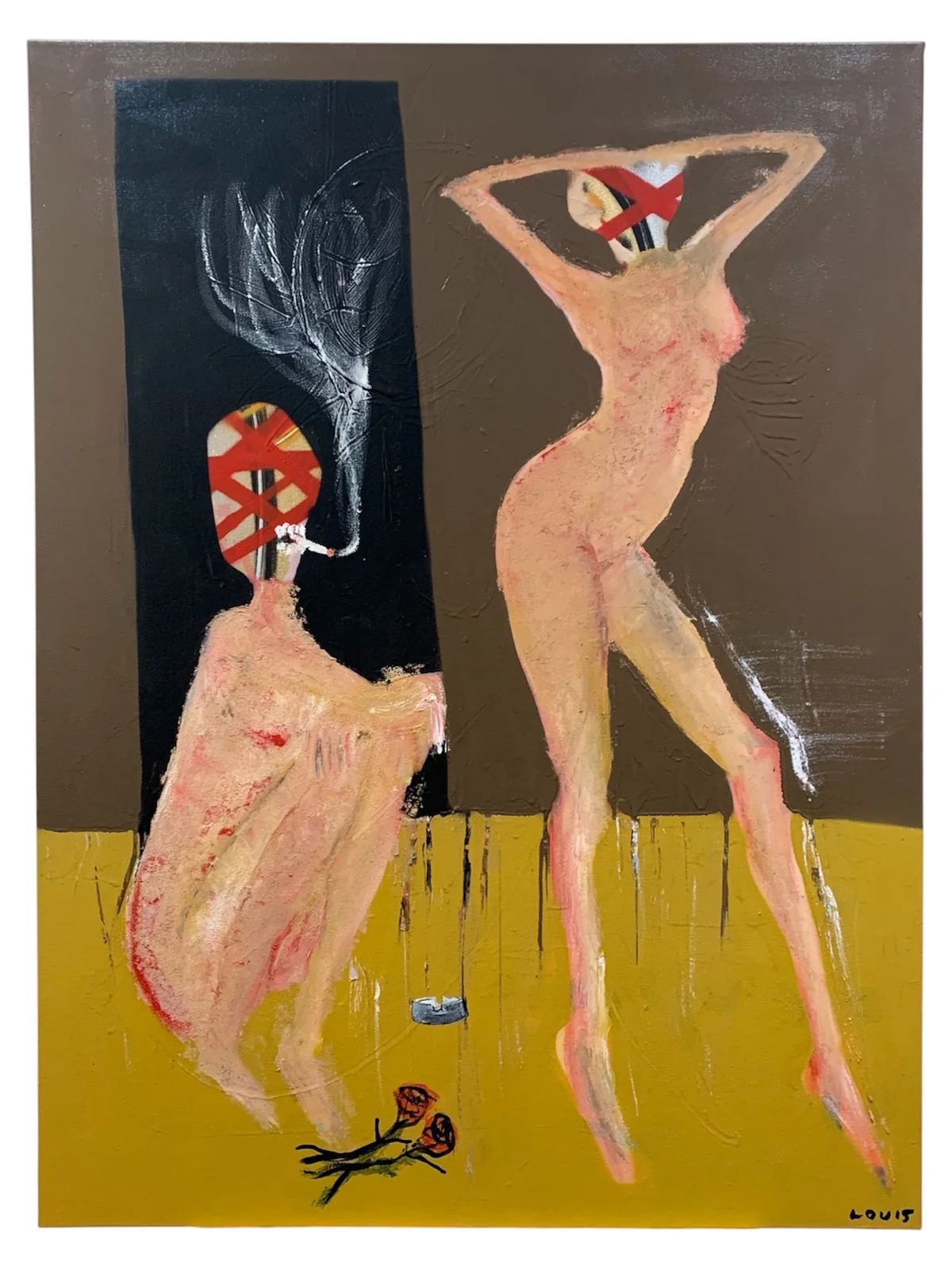 Untitled - mixed media on canvas