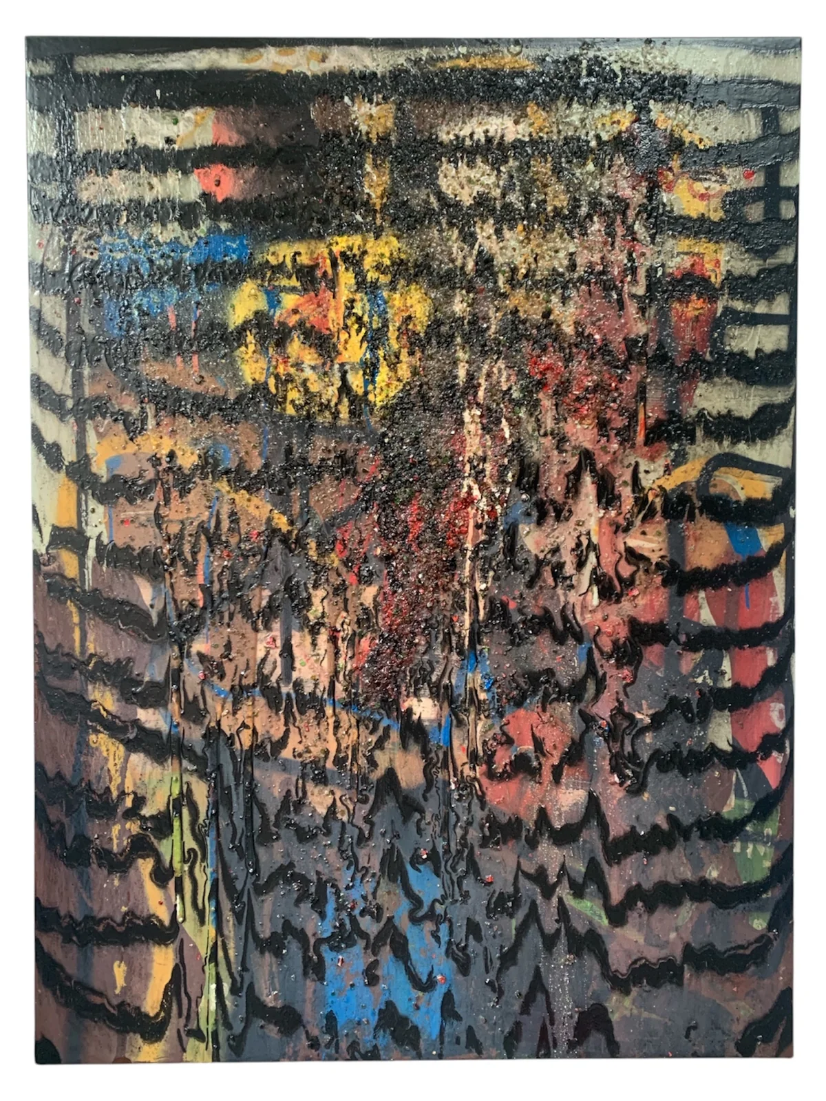Waves series - mixed media on canvas 91 by 122cm