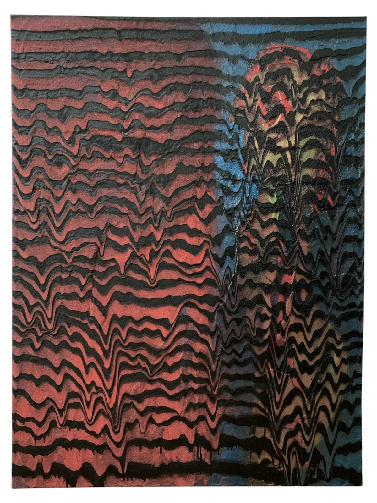 Waves series - mixed media on canvas