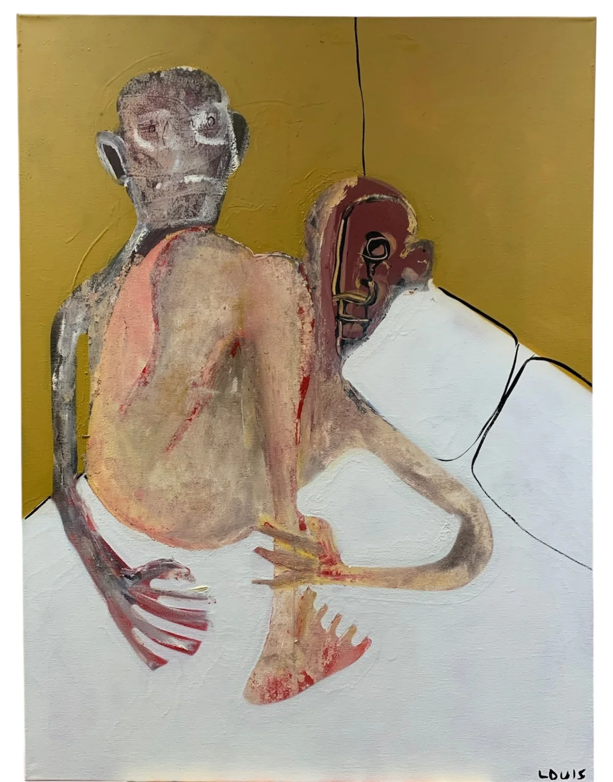 Untitled - mixed media on canvas