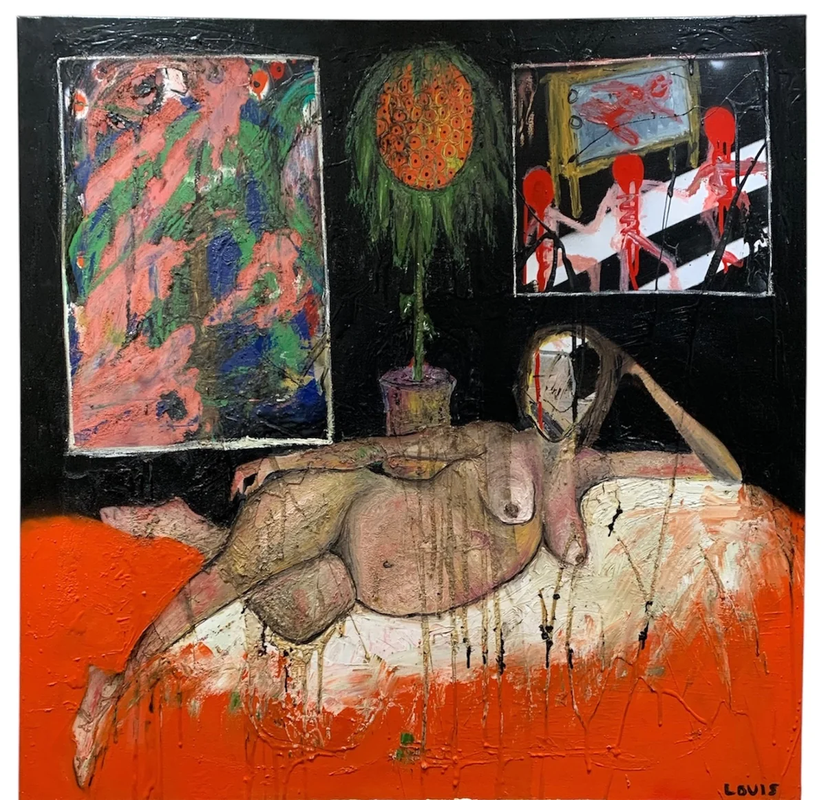 Untitled - mixed media on canvas