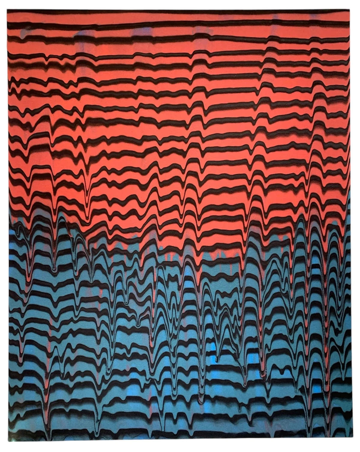 Waves series - mixed media on canvas 122 by 152cm