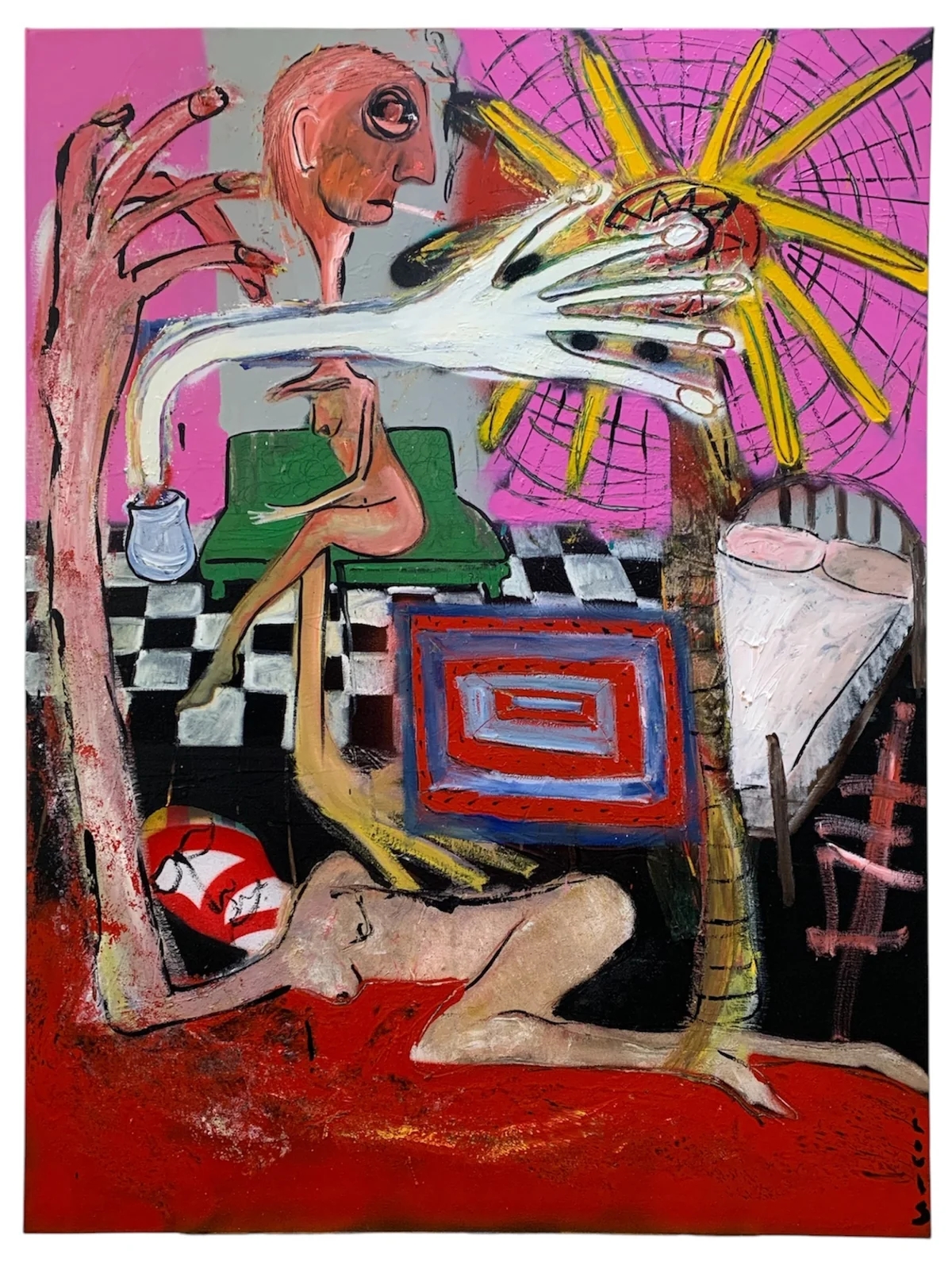 Untitled - mixed media on canvas