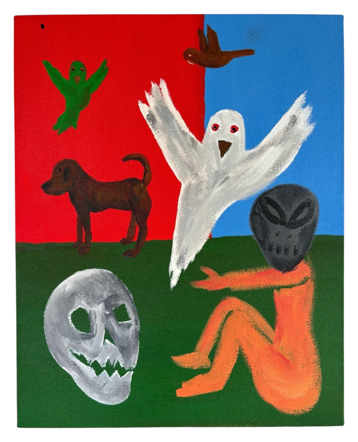Untitled - mixed media on canvas 39cm by 49cm