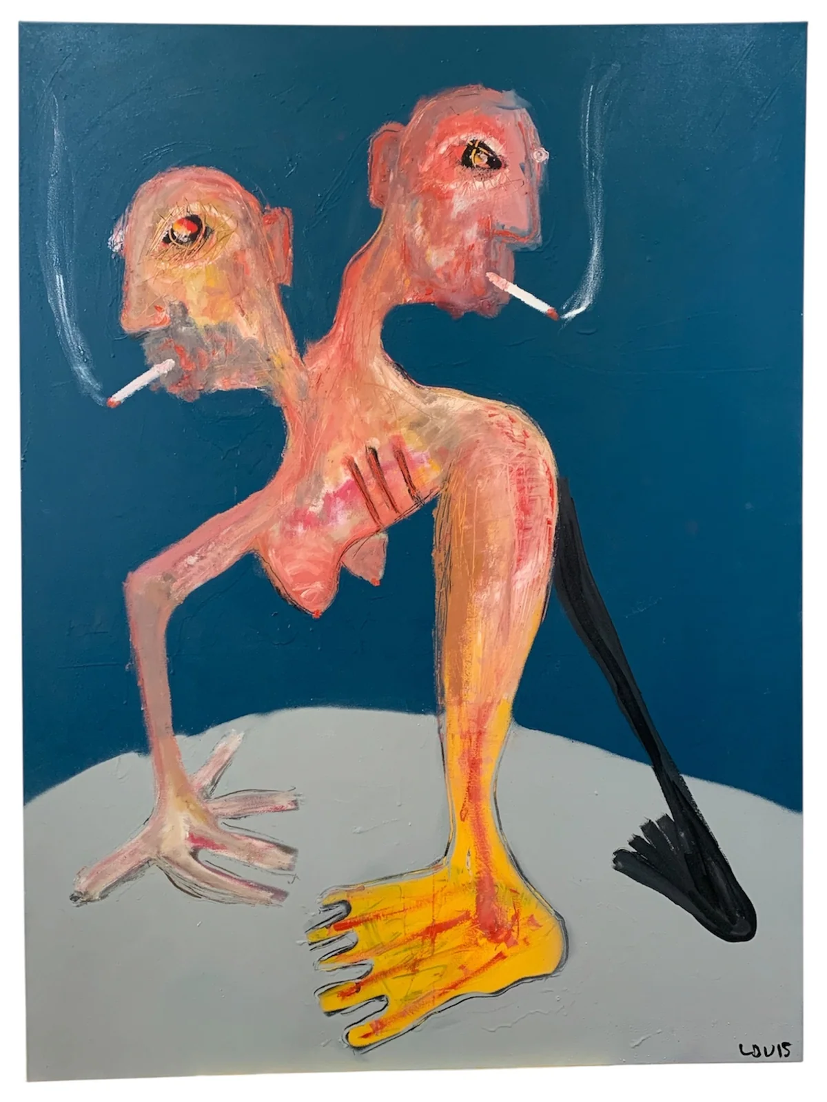 Untitled - mixed media on canvas