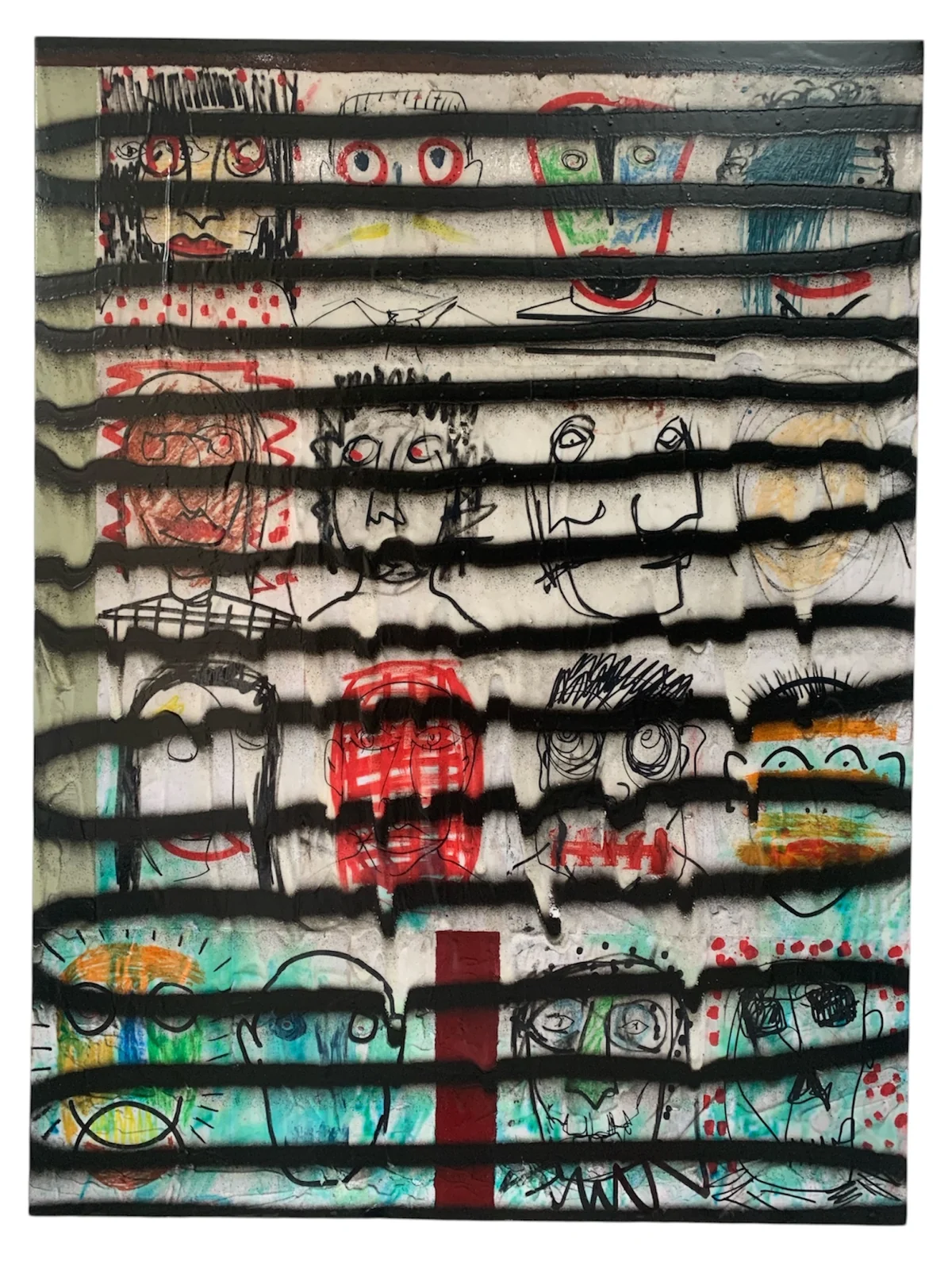 Waves series - mixed media on canvas 91 by 122cm