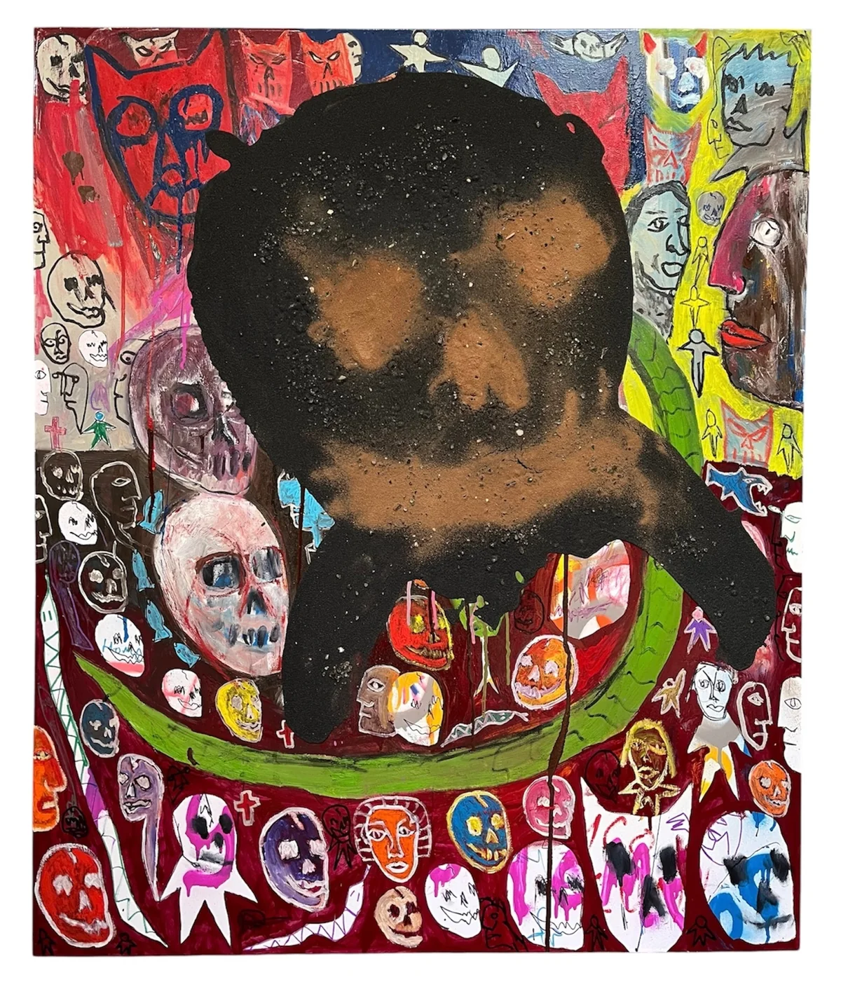 Untitled - mixed media on canvas
