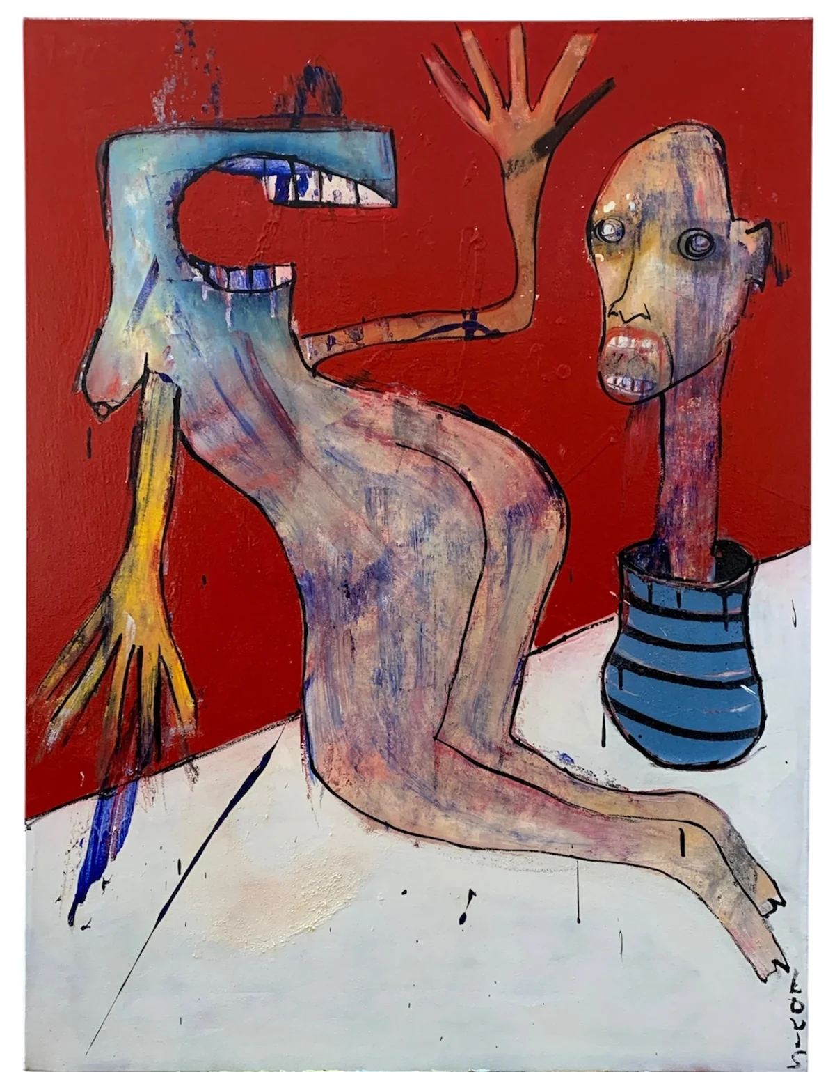 Untitled - mixed media on canvas
