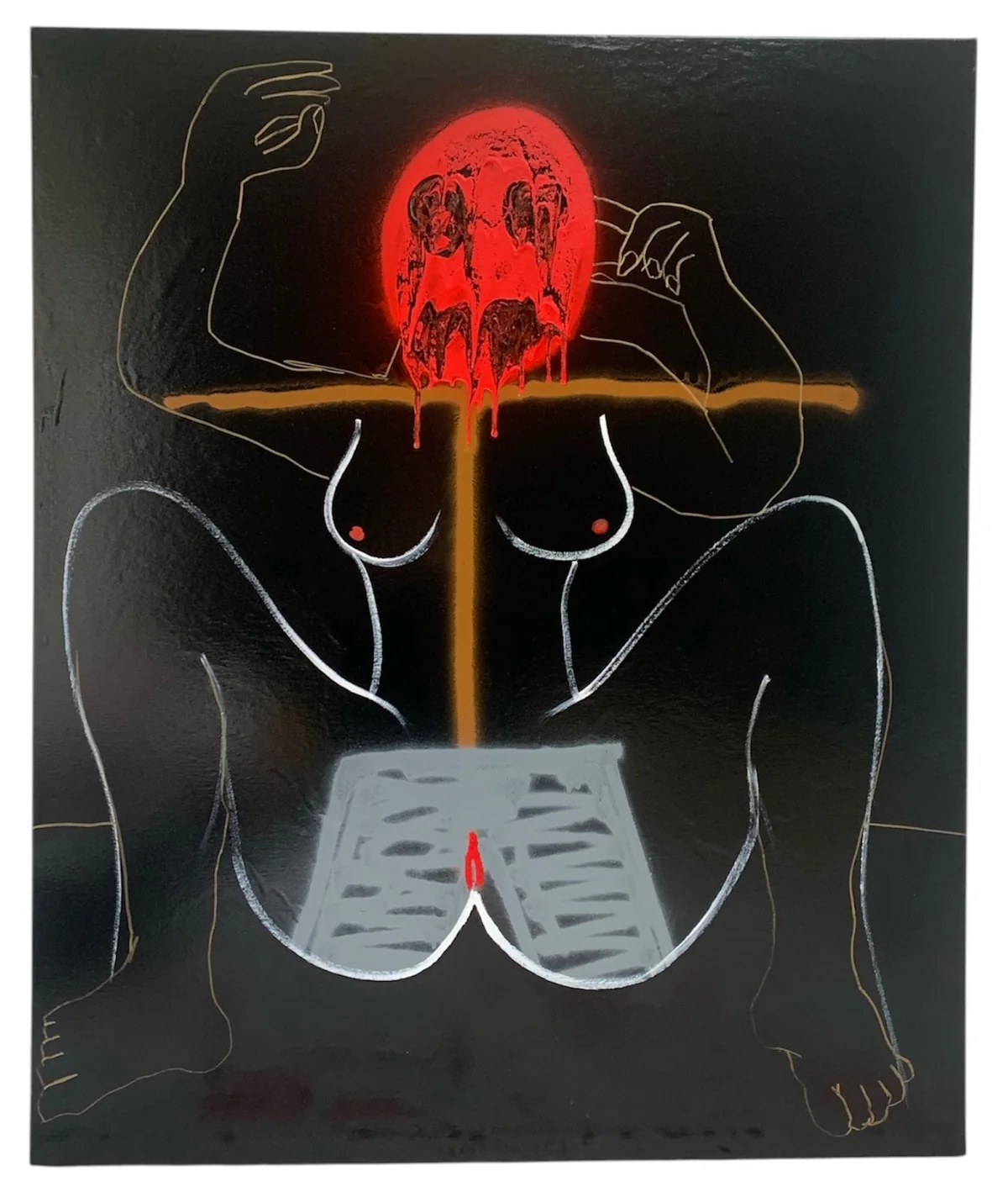 Untitled - mixed media on canvas