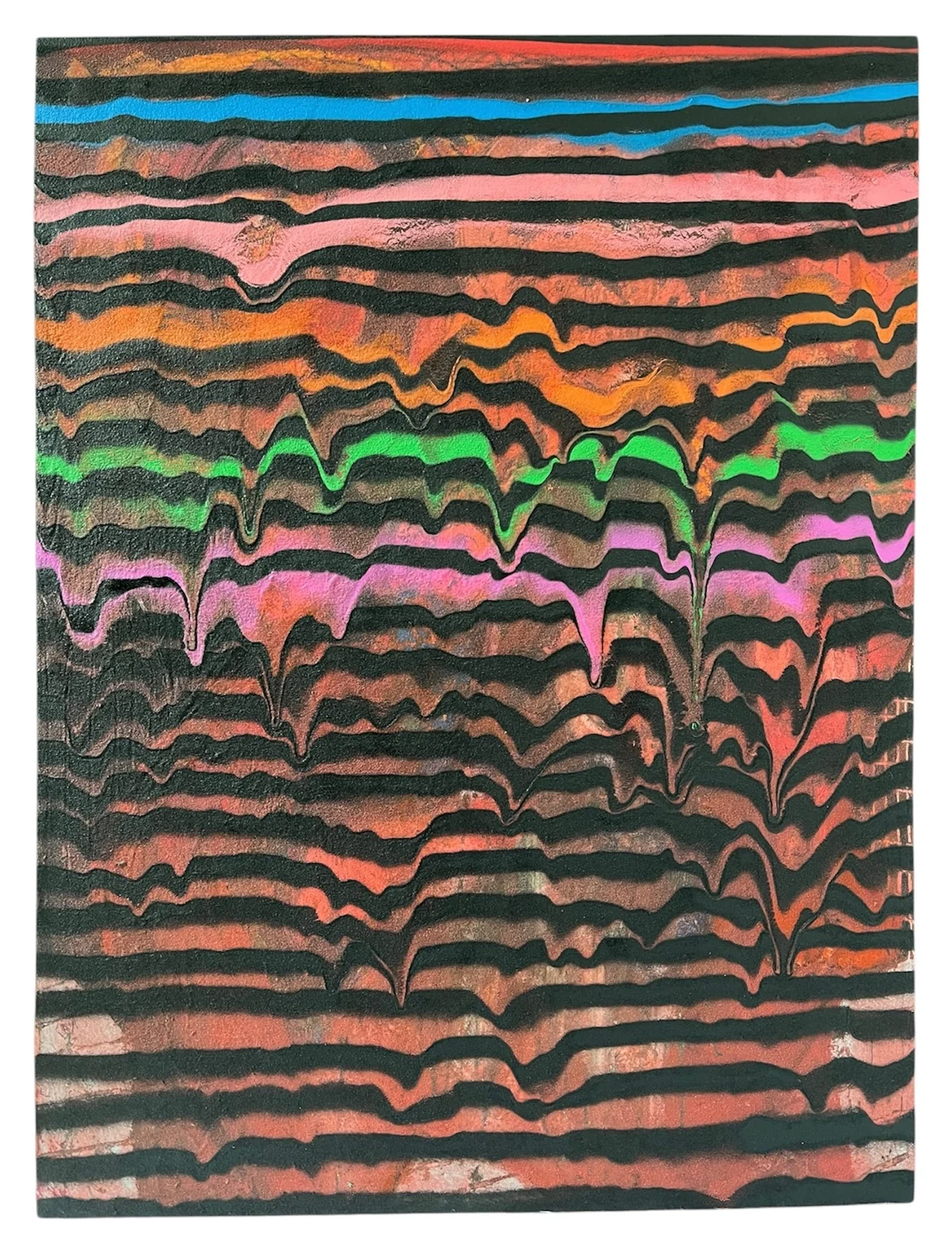 Waves series - mixed media on canvas