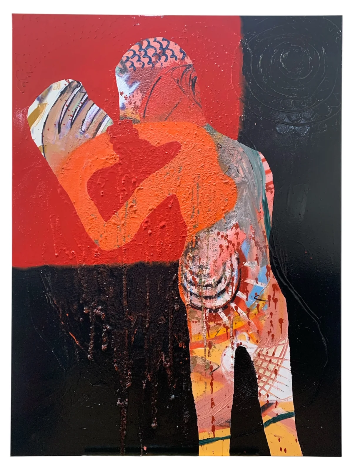 Take a look at yourself - mixed media on canvas 91 by 122cm