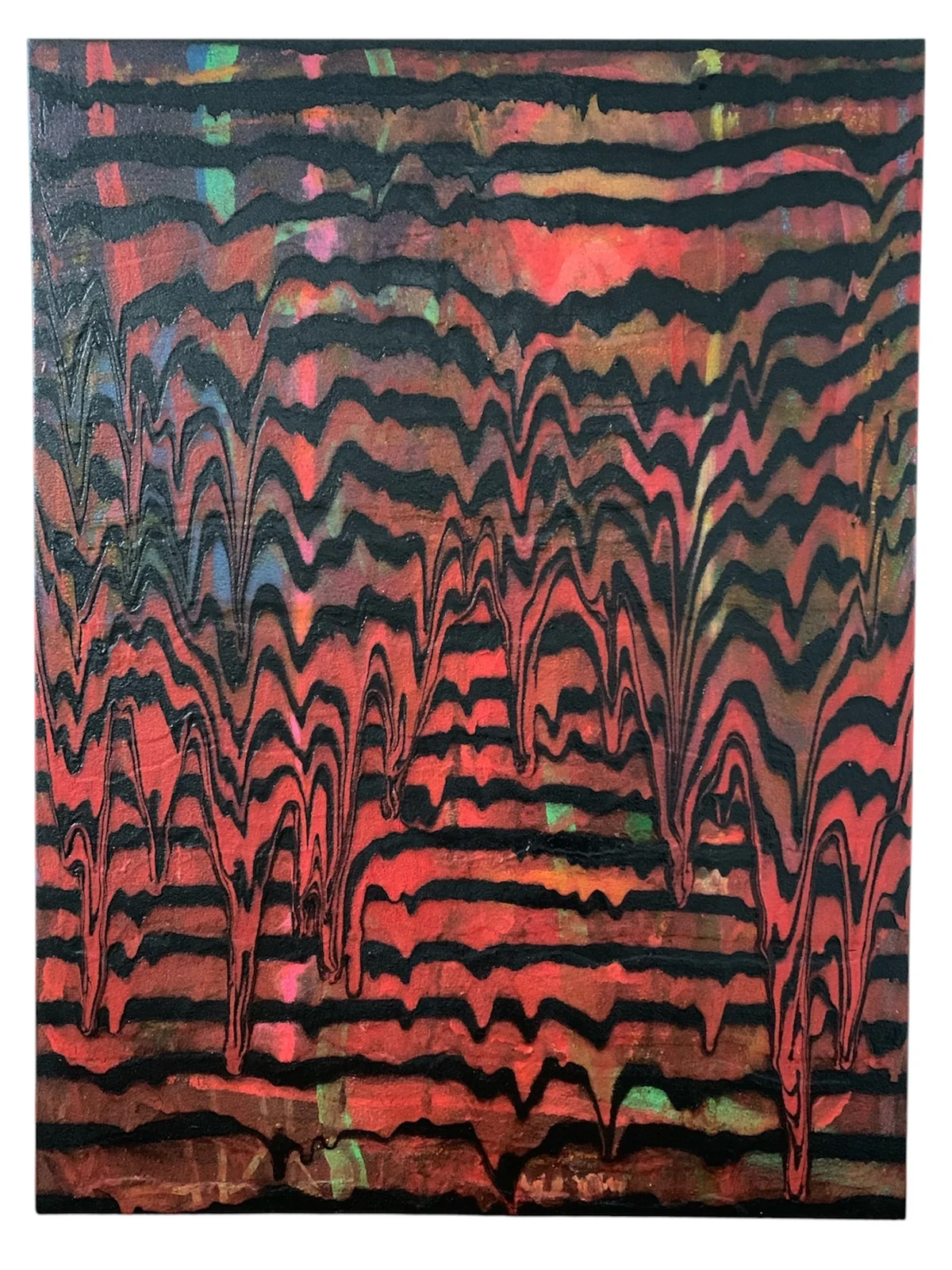 Waves series - mixed media on canvas